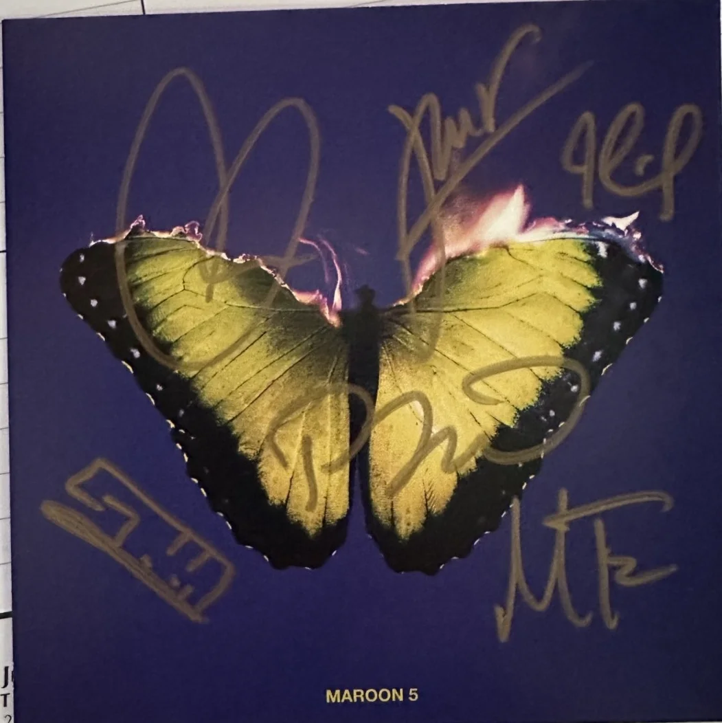 Maroon 5 - SIGNED insert card "Love Is Like" CD Autographed by the band - MINT!, image 3