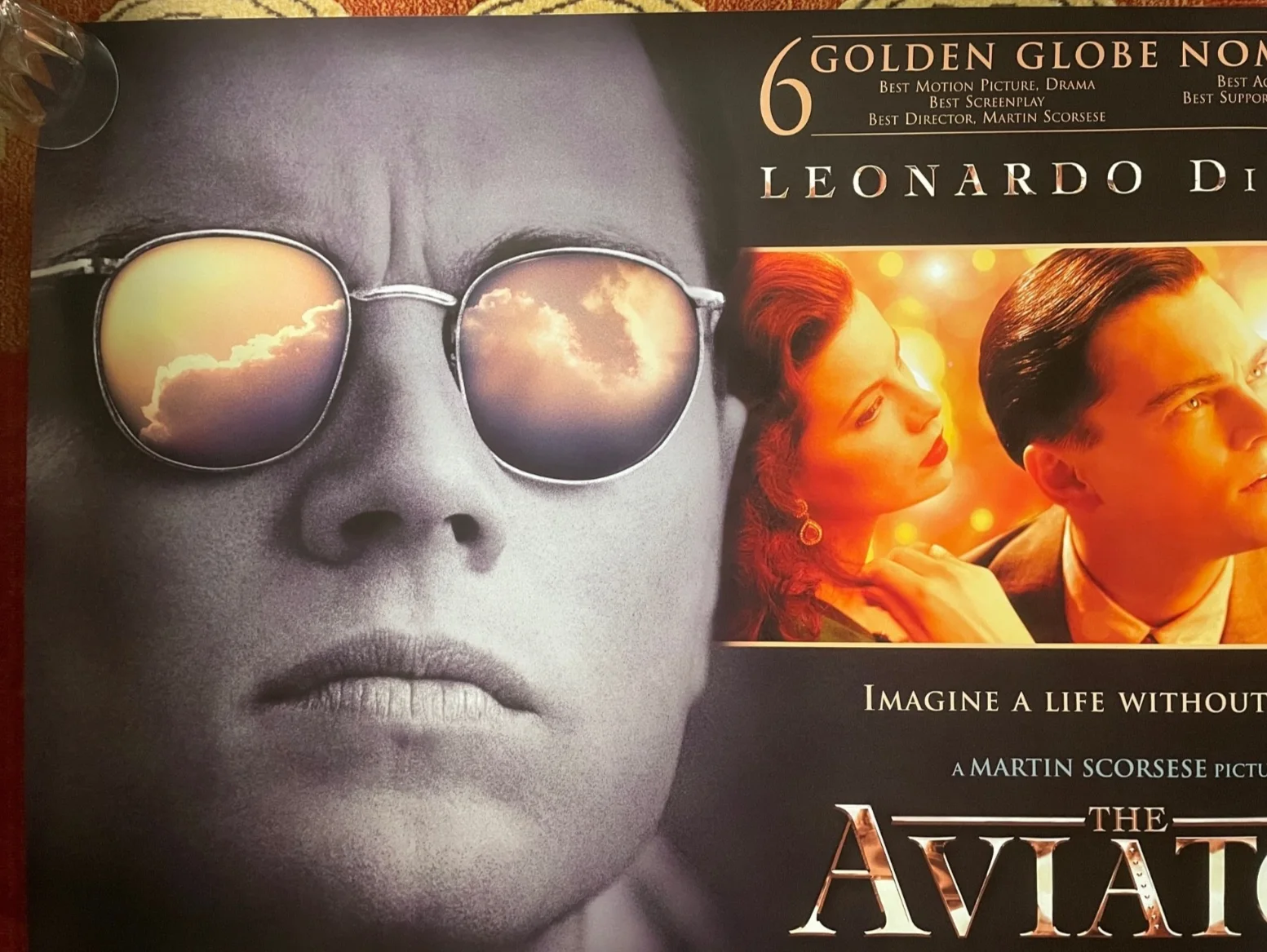 THE AVIATOR 2004 Original UK Quad Movie Poster Leonardo DiCaprio Martin Scorsese, изображение 2