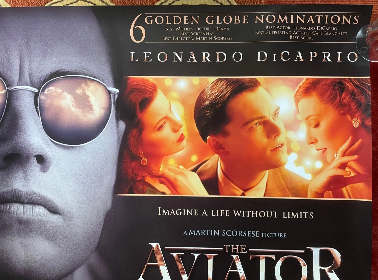 THE AVIATOR 2004 Original UK Quad Movie Poster Leonardo DiCaprio Martin Scorsese, изображение 3