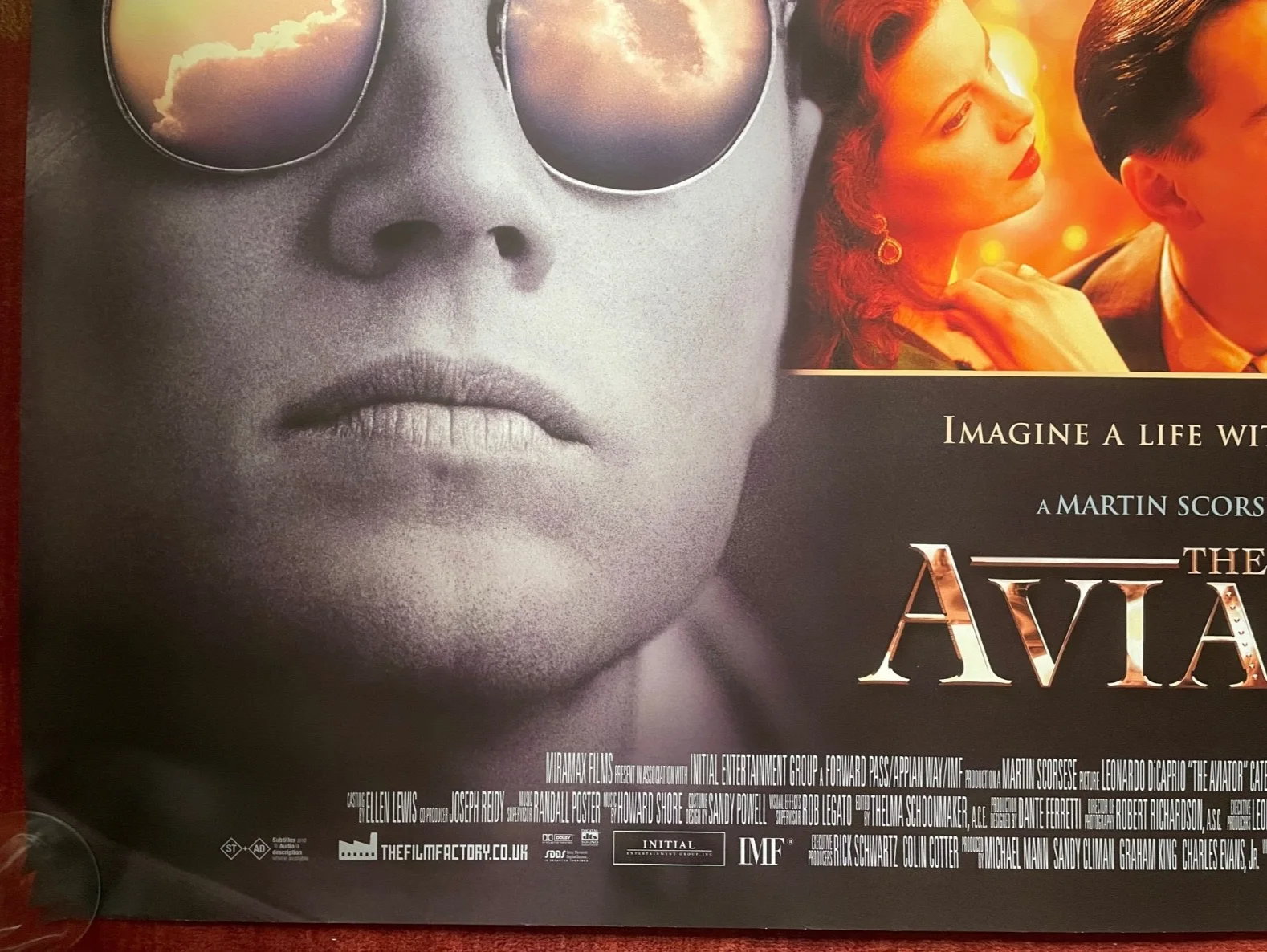THE AVIATOR 2004 Original UK Quad Movie Poster Leonardo DiCaprio Martin Scorsese, изображение 4