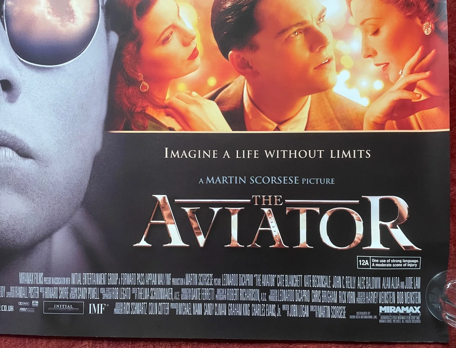 THE AVIATOR 2004 Original UK Quad Movie Poster Leonardo DiCaprio Martin Scorsese, изображение 5