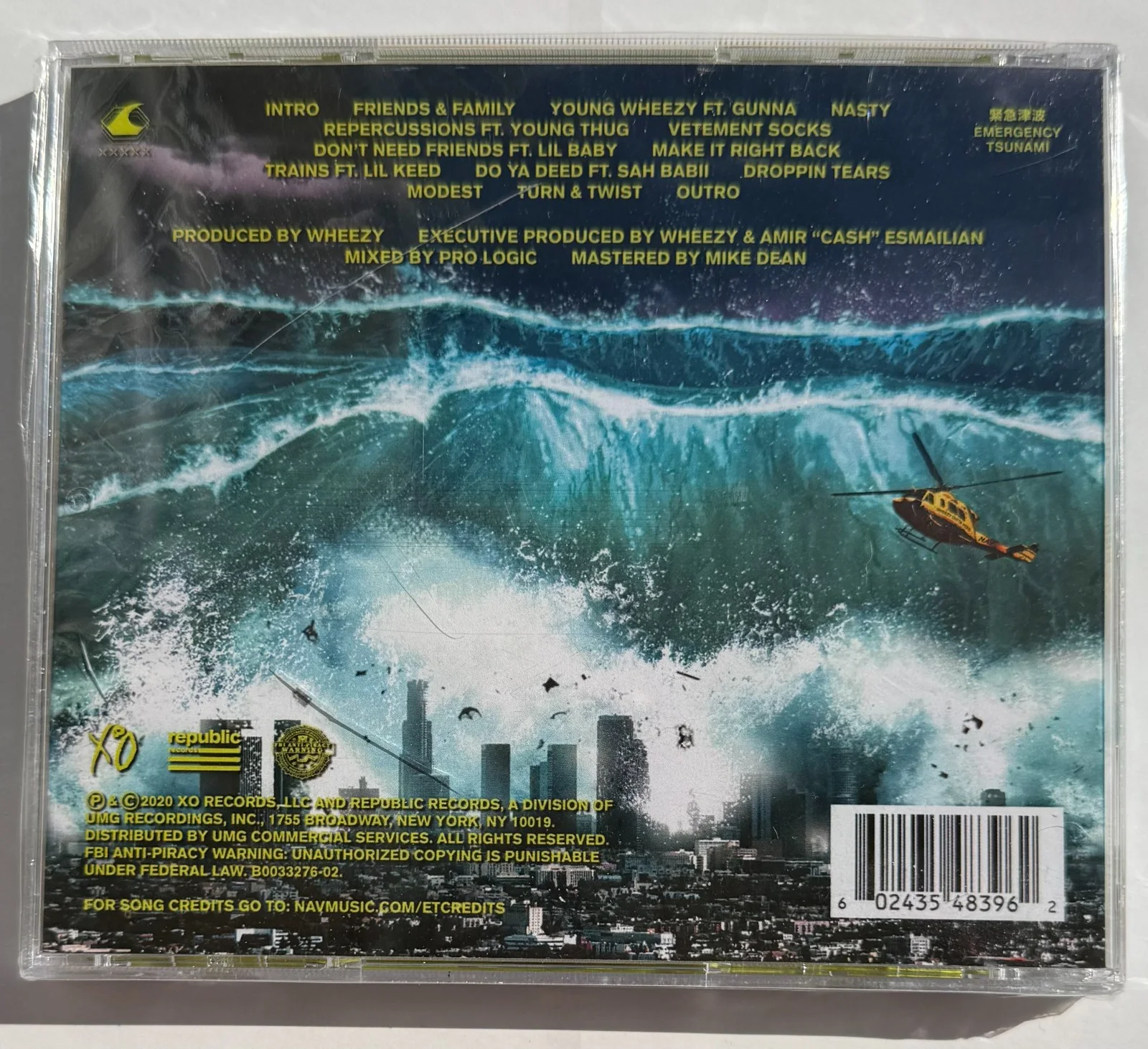 Nav Emergency Tsunami Signed Autograph CD Sealed, image 2
