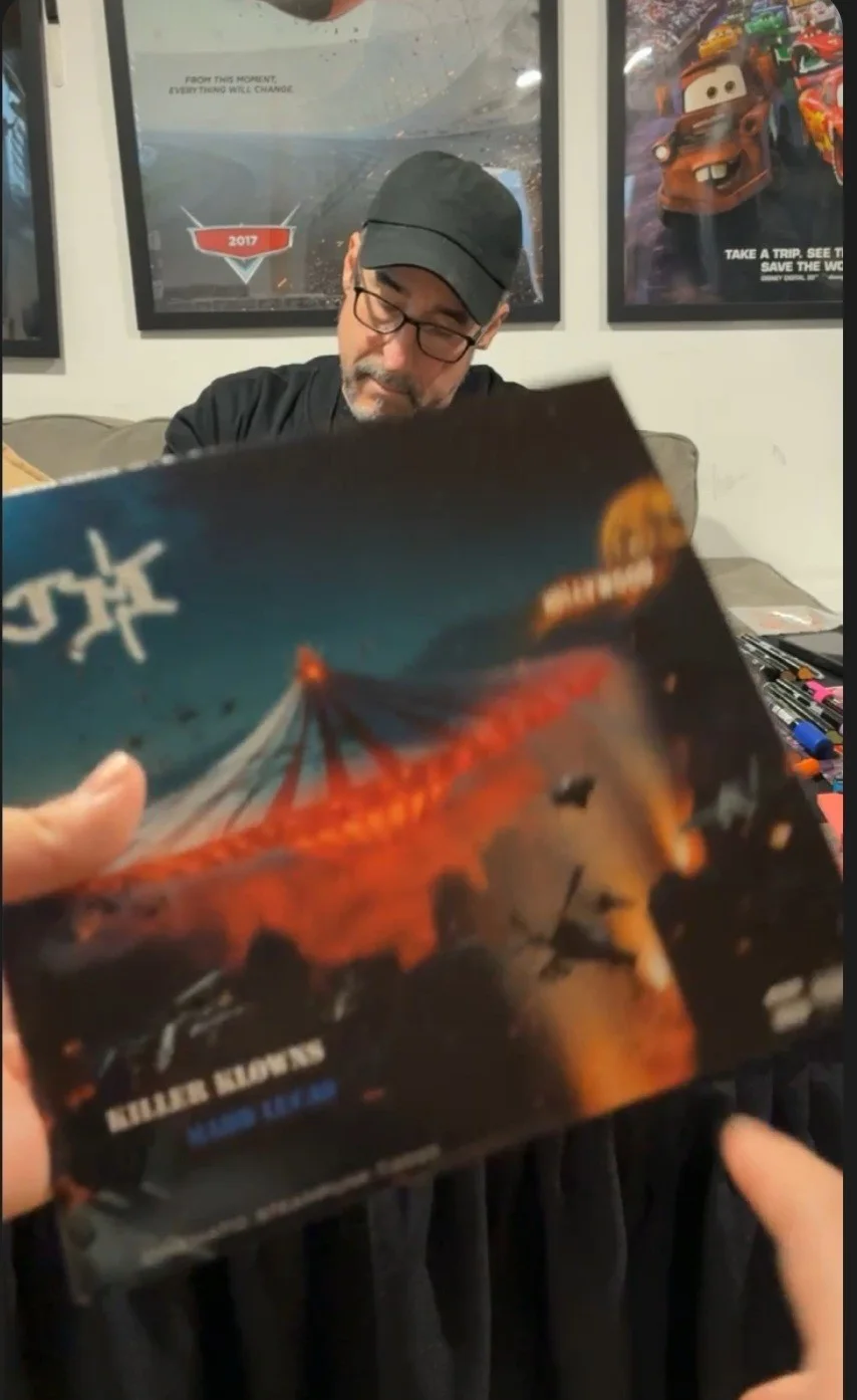 JOHN MASSARI — JOHN MASSARI Double SIGNED KILLER KLOWNS FROM OUTER SPACE Record SWAU COA, image 4