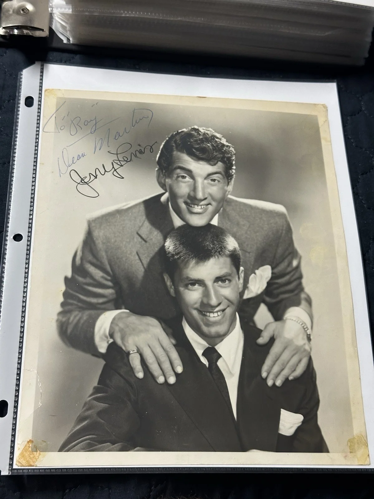 Dean Martin, Jerry Lewis — Martin And Lewis Signed Autographed Photo With COA Dean Martin Jerry Lewis