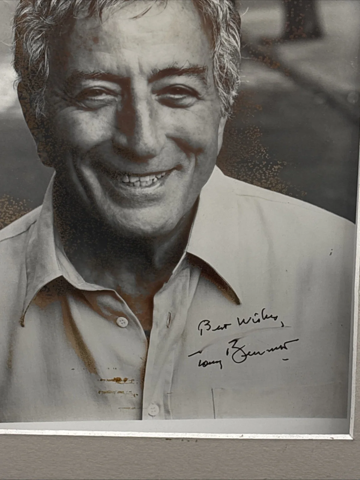 Tony Bennett — Tony Bennett Signed Photo & Note To Hospital Nurse/Dr For Saving His Brother, изображение 2