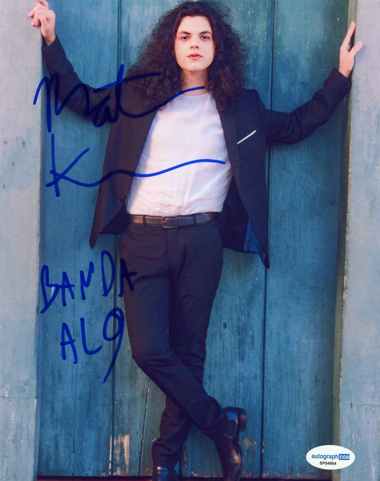 Matheus Khouri — Matheus Khouri "Banda AL9" Guitarist AUTOGRAPH Signed 8x10 Photo ACOA, изображение 2