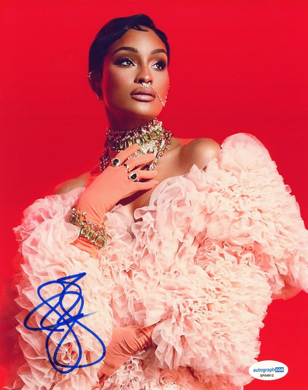 Janeisha John — Janeisha John "Zeus Network" AUTOGRAPH Signed Model Autographed 8x10 Photo ACOA, изображение 2