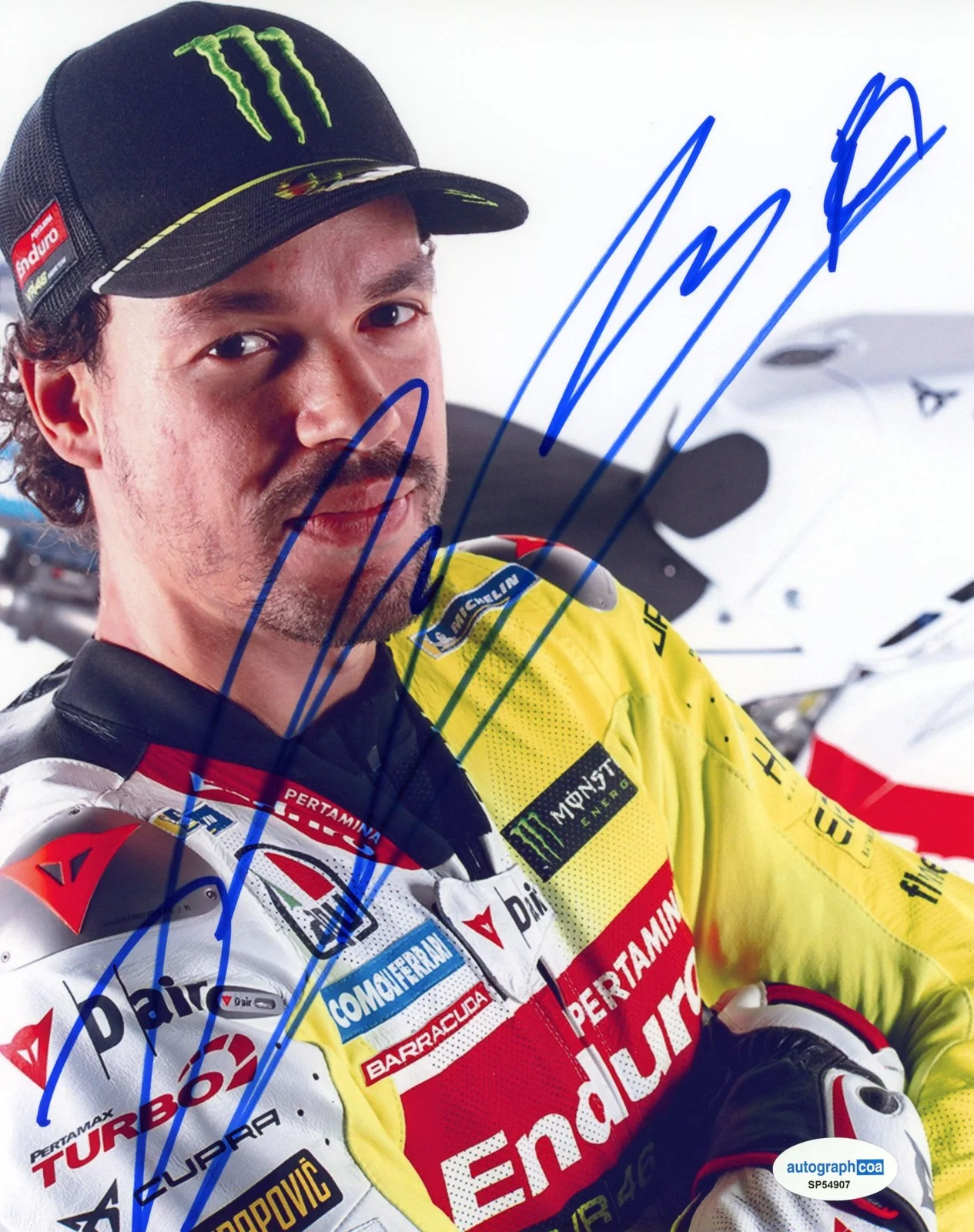 Franco Morbidelli — Franco Morbidelli AUTOGRAPH Signed MotoGP Motorcycle Racer 8x10 Photo ACOA, изображение 2