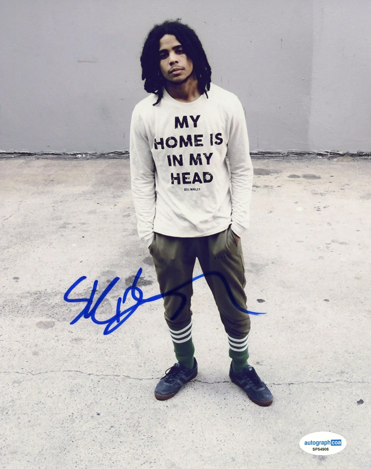 Skip Marley — Skip Marley "Slow Down" Reggae Singer AUTOGRAPH Signed 8x10 Photo B ACOA, image 2
