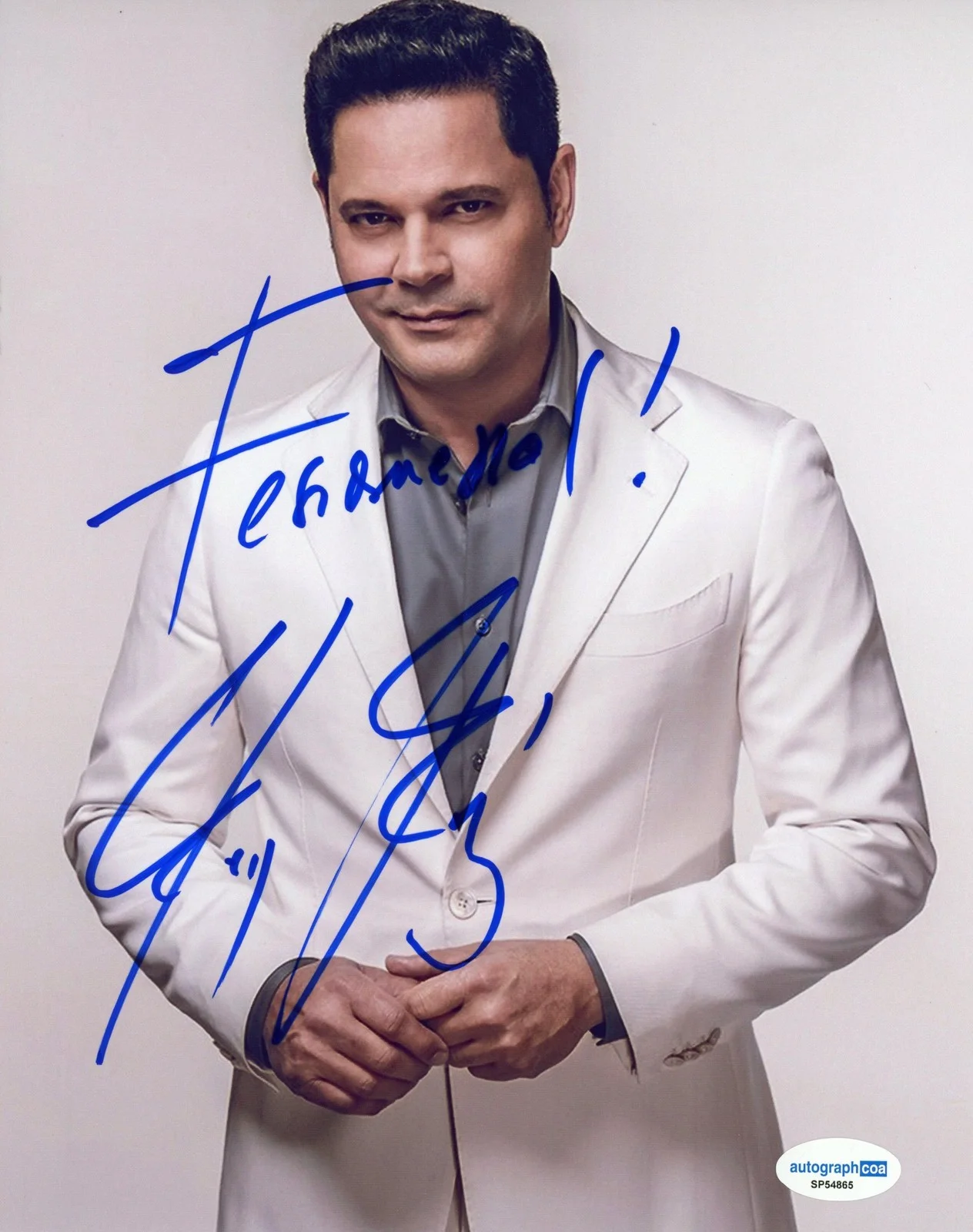 Rey Ruiz — Rey Ruiz "Mi Media Mitad" Singer AUTOGRAPH Signed Autographed 8x10 Photo ACOA, изображение 2