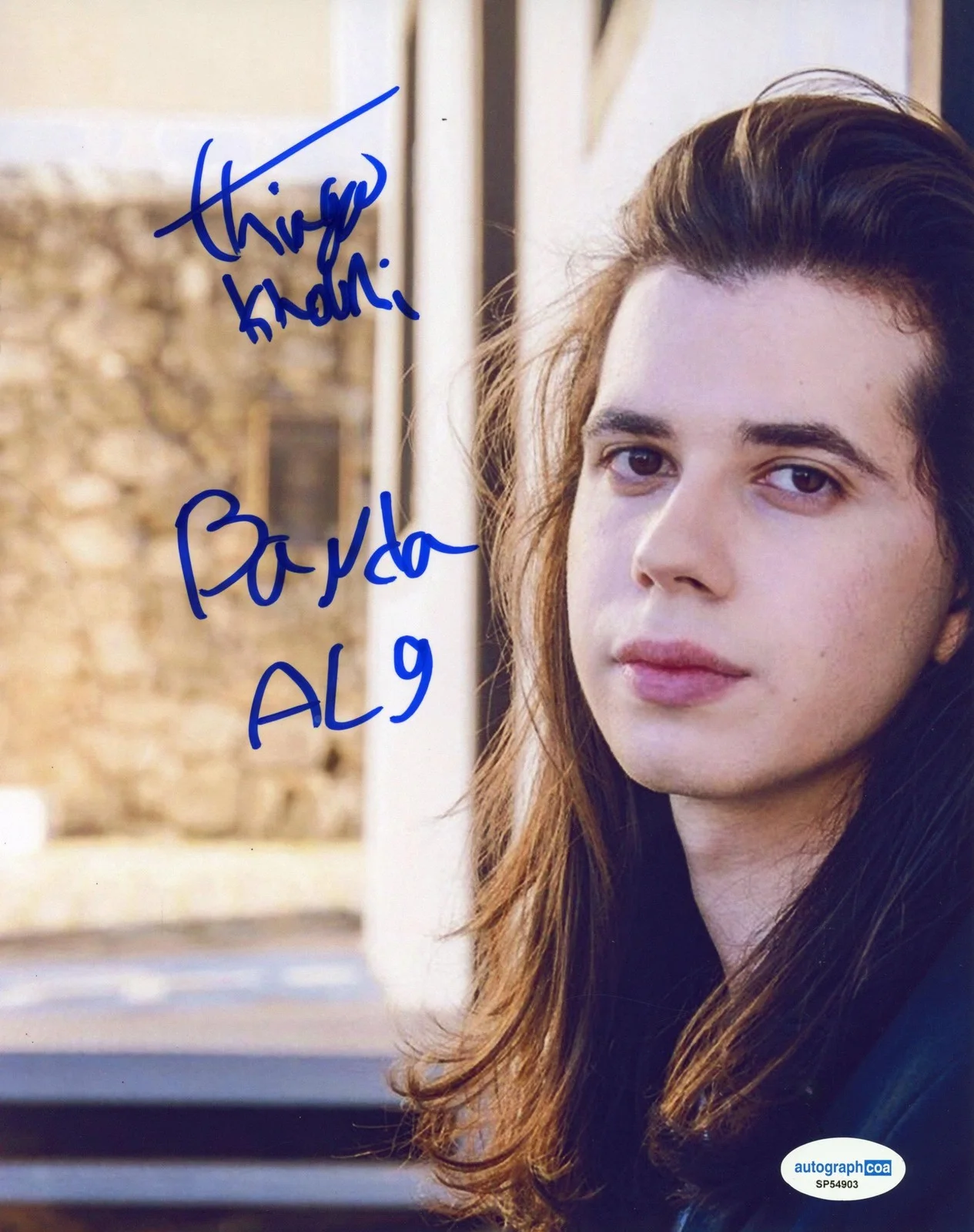 Thiago Khouri — Thiago Khouri "Banda AL9" AUTOGRAPH Signed 'She Calls Me Love' 8x10 Photo ACOA, изображение 2