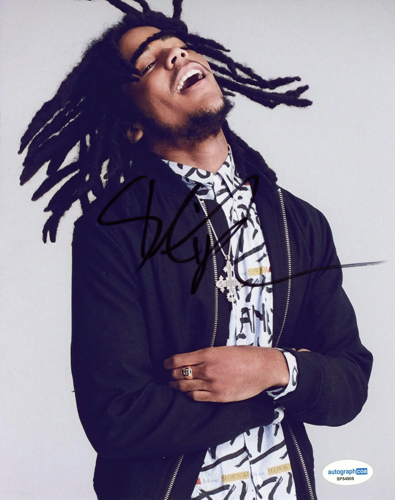 Skip Marley — Skip Marley "Slow Down" Reggae Singer AUTOGRAPH Signed 8x10 Photo ACOA, image 2