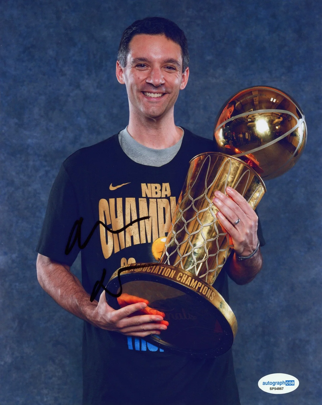 Mark Daigneault — Mark Daigneault AUTOGRAPH Signed Oklahoma City Thunder Coach 8x10 Photo ACOA, image 2