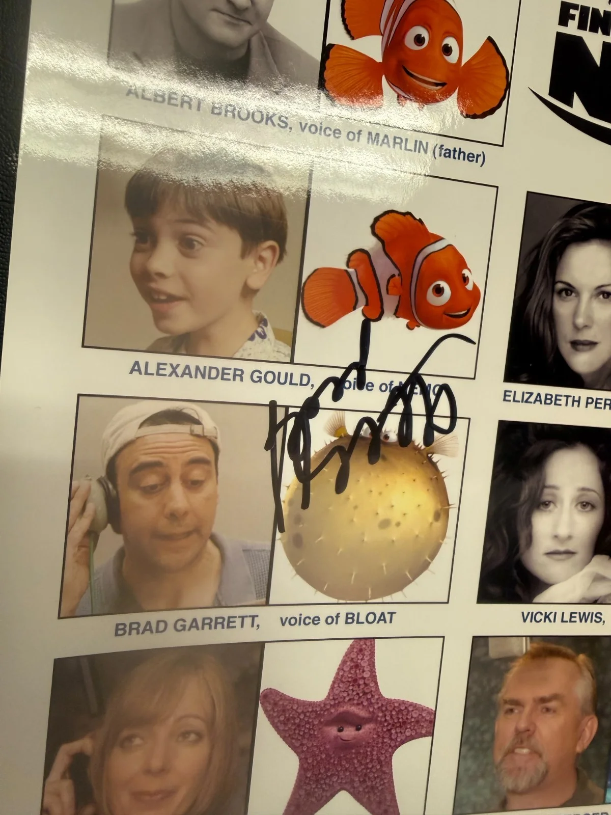 Brad Garrett Signed Autograph 8x10 Photo FINDING DORY Bloat NO COA, image 2