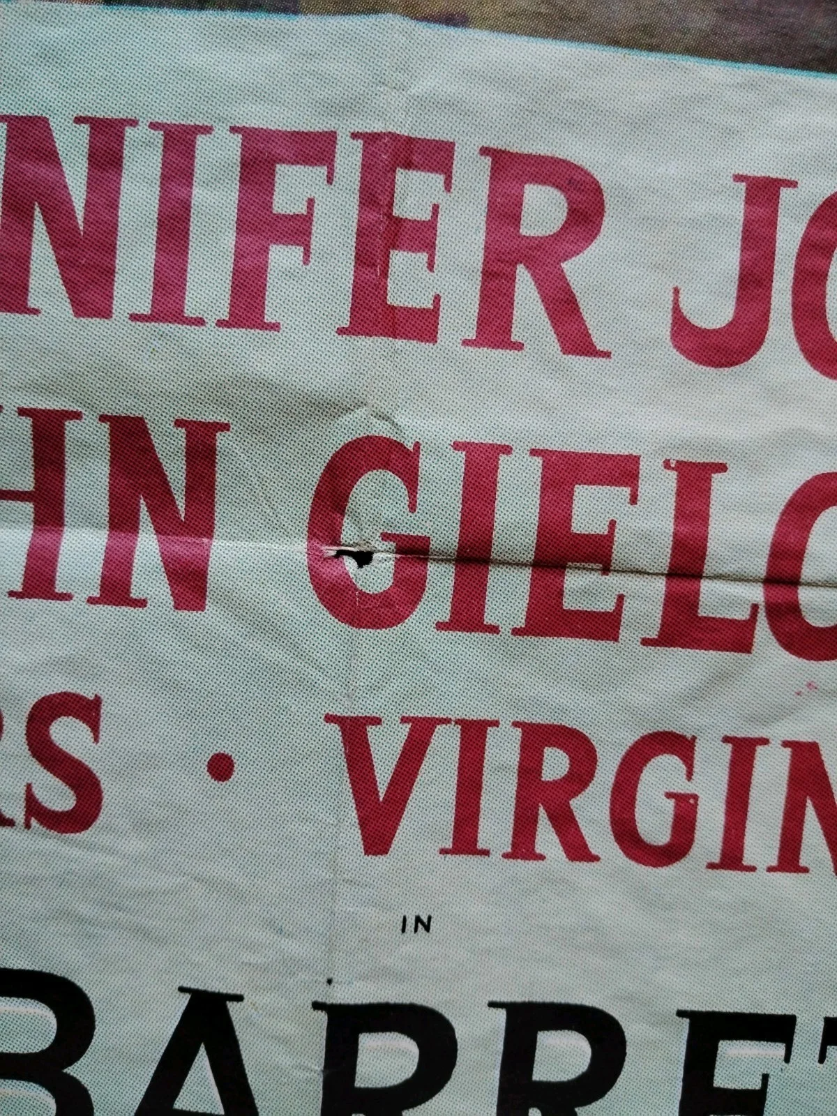BARRETTS OF WIMPOLE STREET - ORIGINAL US 1 SHEET POSTER Jennifer Jones (1957), изображение 5