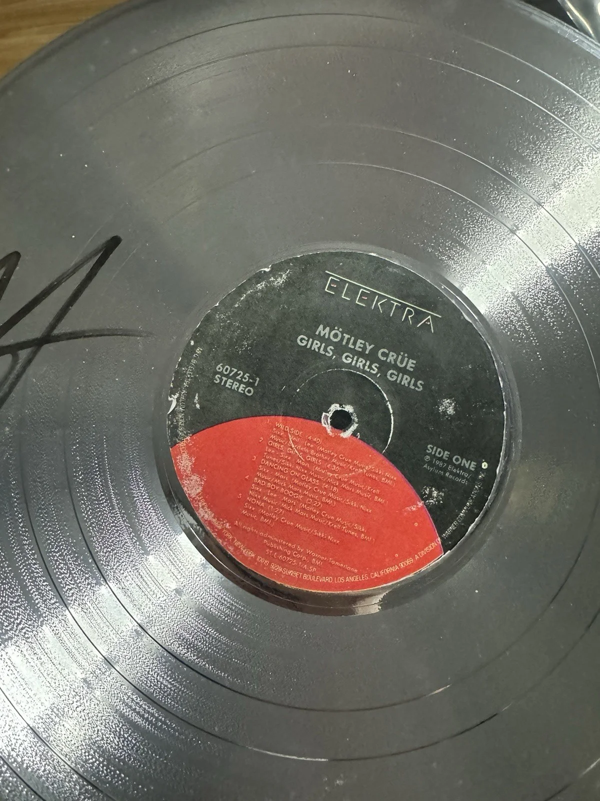 Vince Neil Signed Disc Motley Crue Hair Metal Autograph Girls Girls Girls, изображение 3