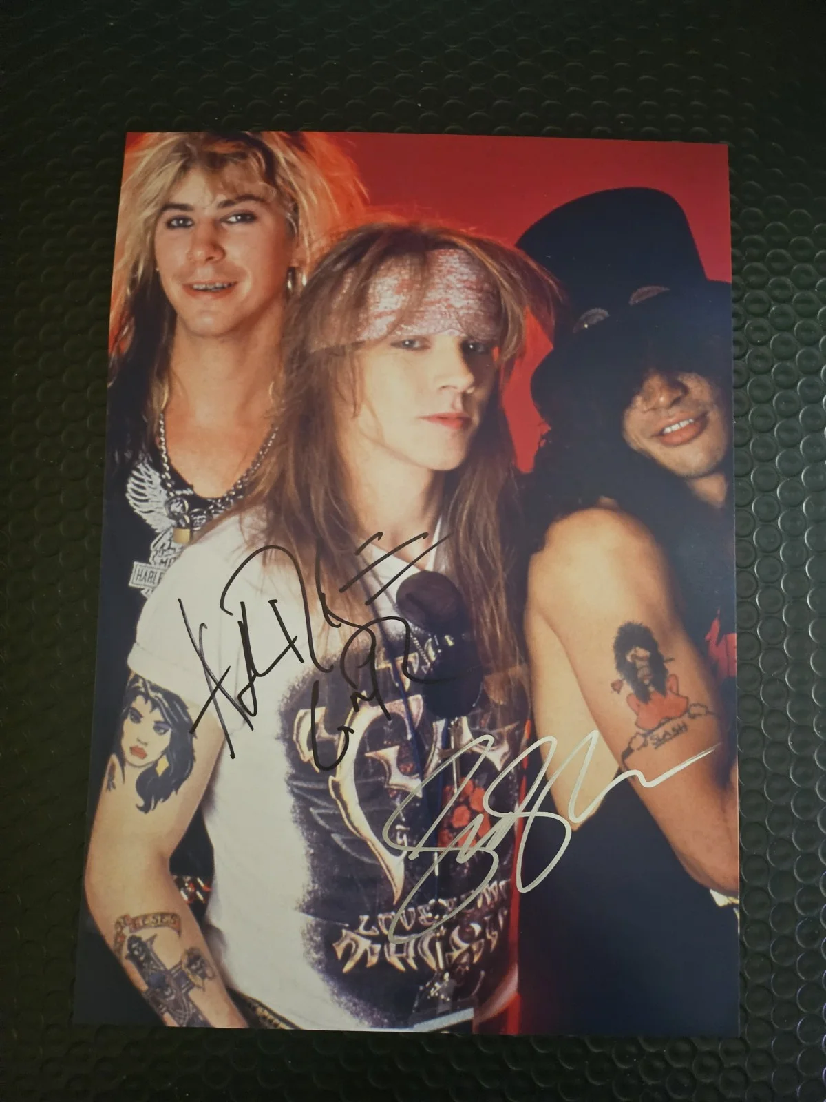 AXL ROSE, SLASH ORIGINAL AUTOGRAPHS WITH COA ✔️ 8X12" PHOTO 🤘 GUNS N ROSES, изображение 4