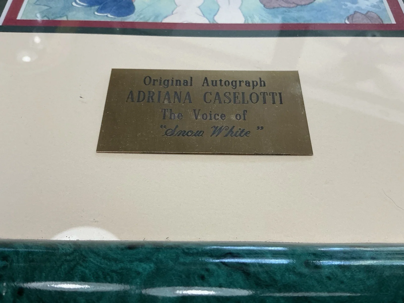 Adriana Caselotti — Disney Voice Of Snow White Adriana Caselotti Framed Autograph Picture, изображение 2