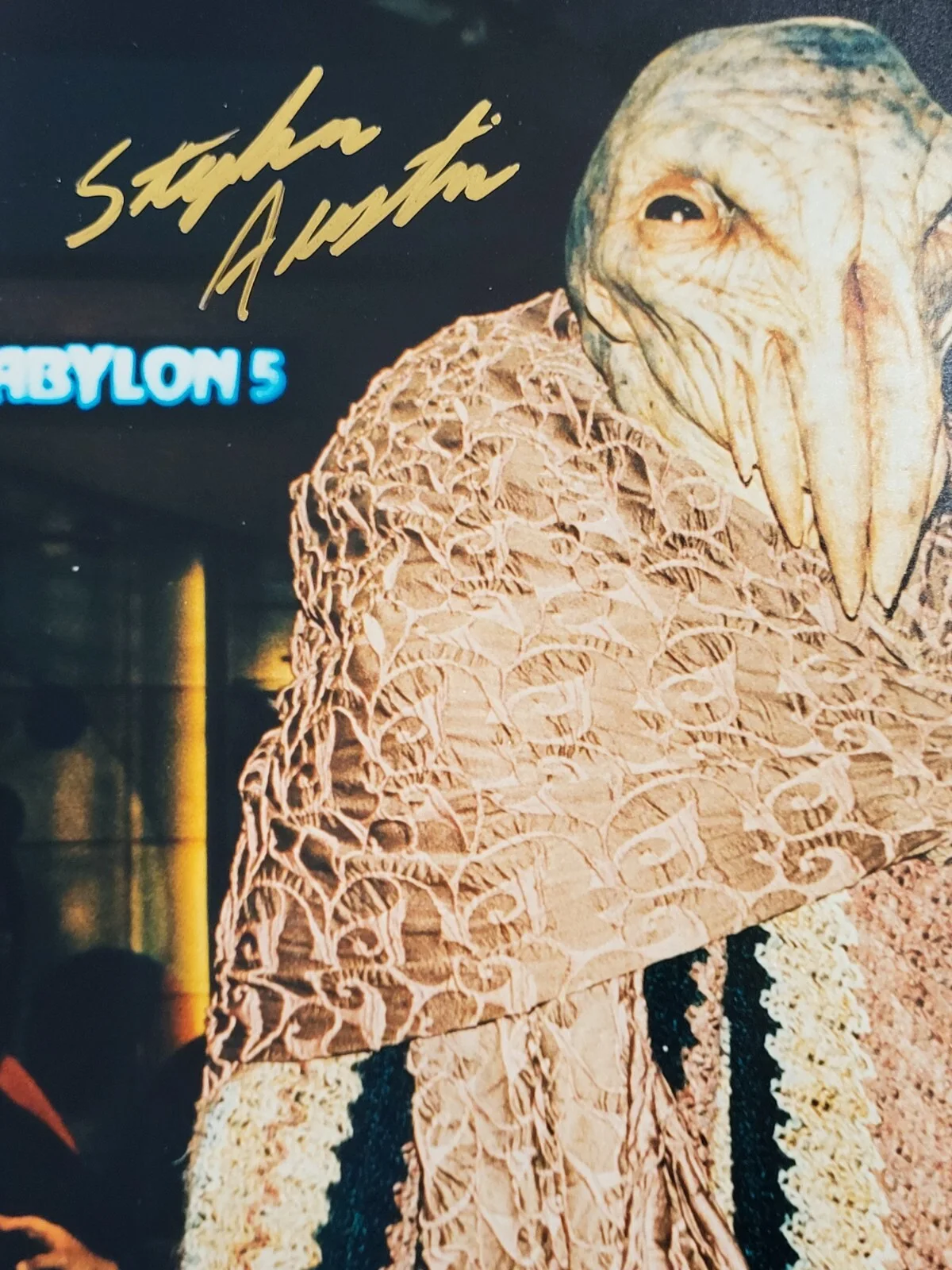 Stephen Austin — Stephen Austin aka Pak MA Ra Signed 8" x 10" Photo - Babylon 5 Sci-Fi Series, image 2