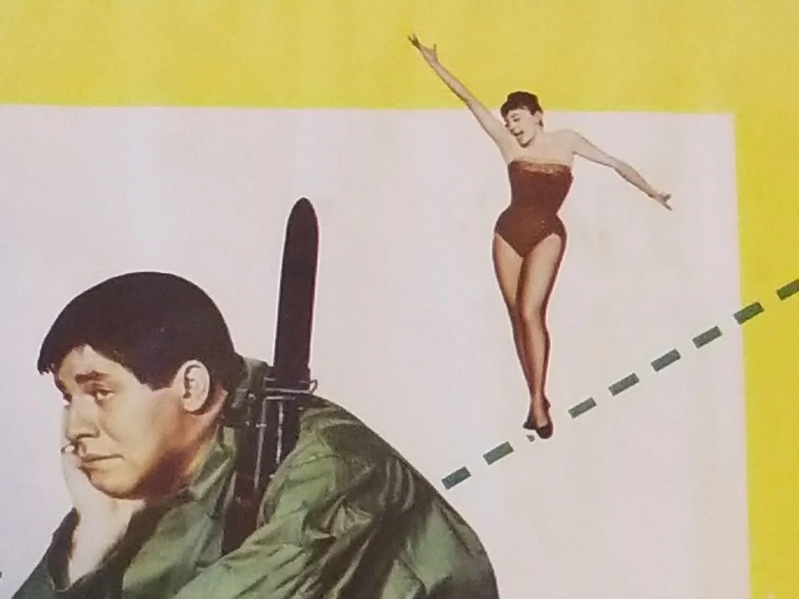 Original 1958 JERRY LEWIS Hand Signed "The Sad Sack" 22x28 "B" Movie Poster, изображение 5