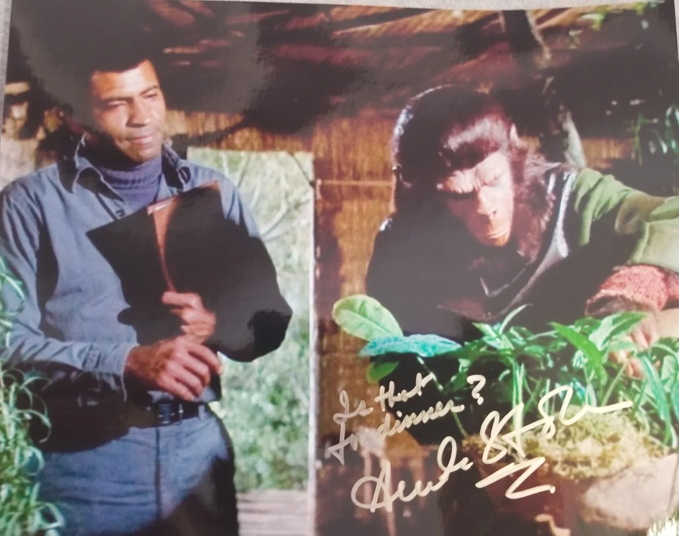 Austin Stoker — AUSTIN STOKER Signed & Inscribed PLANET OF THE APES Movie 8x10 Photo w/ COA CERT, изображение 2