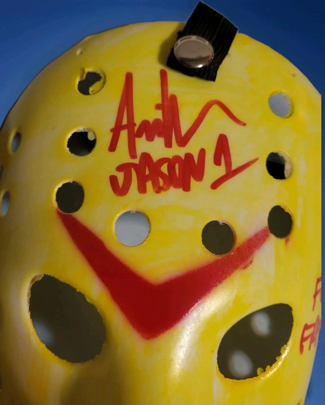 Ari Lehman - Jason #1 — Ari Lehman Friday The 13th Signed Jason Mask w/ 146 Kills F**k Freddy 3x Scripts, изображение 3