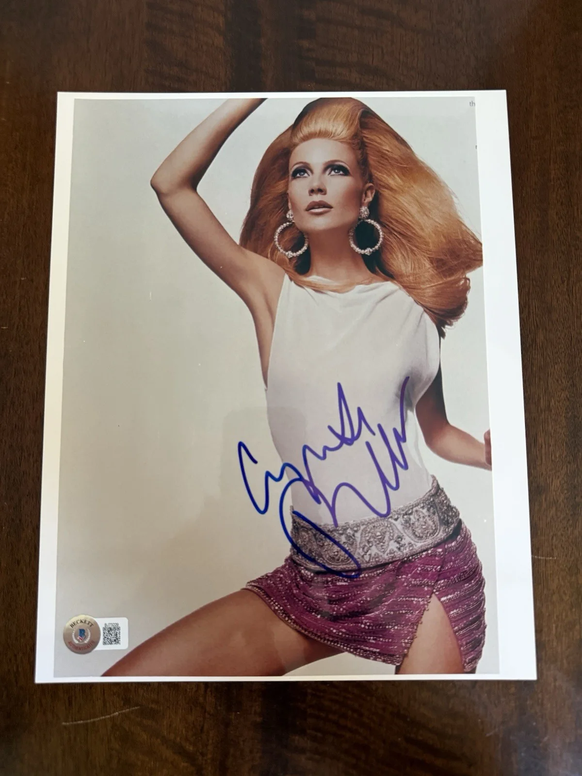 GWYNETH PALTROW MOVIE LEGEND SEXY AUTOGRAPHED HAND SIGNED IN PERSON BECKETT COA, изображение 2