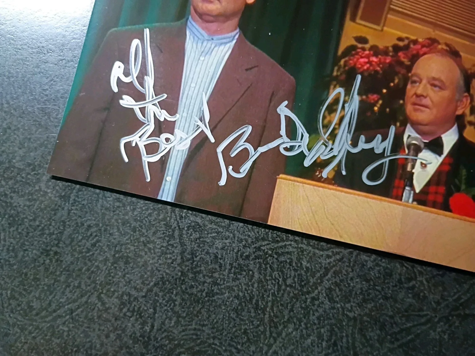BRIAN DOYLE MURRAY As FRANK — BRIAN DOYLE MURRAY As BUSTER GREEN Hand Signed Autograph Photo - GROUNDHOG DAY, image 2