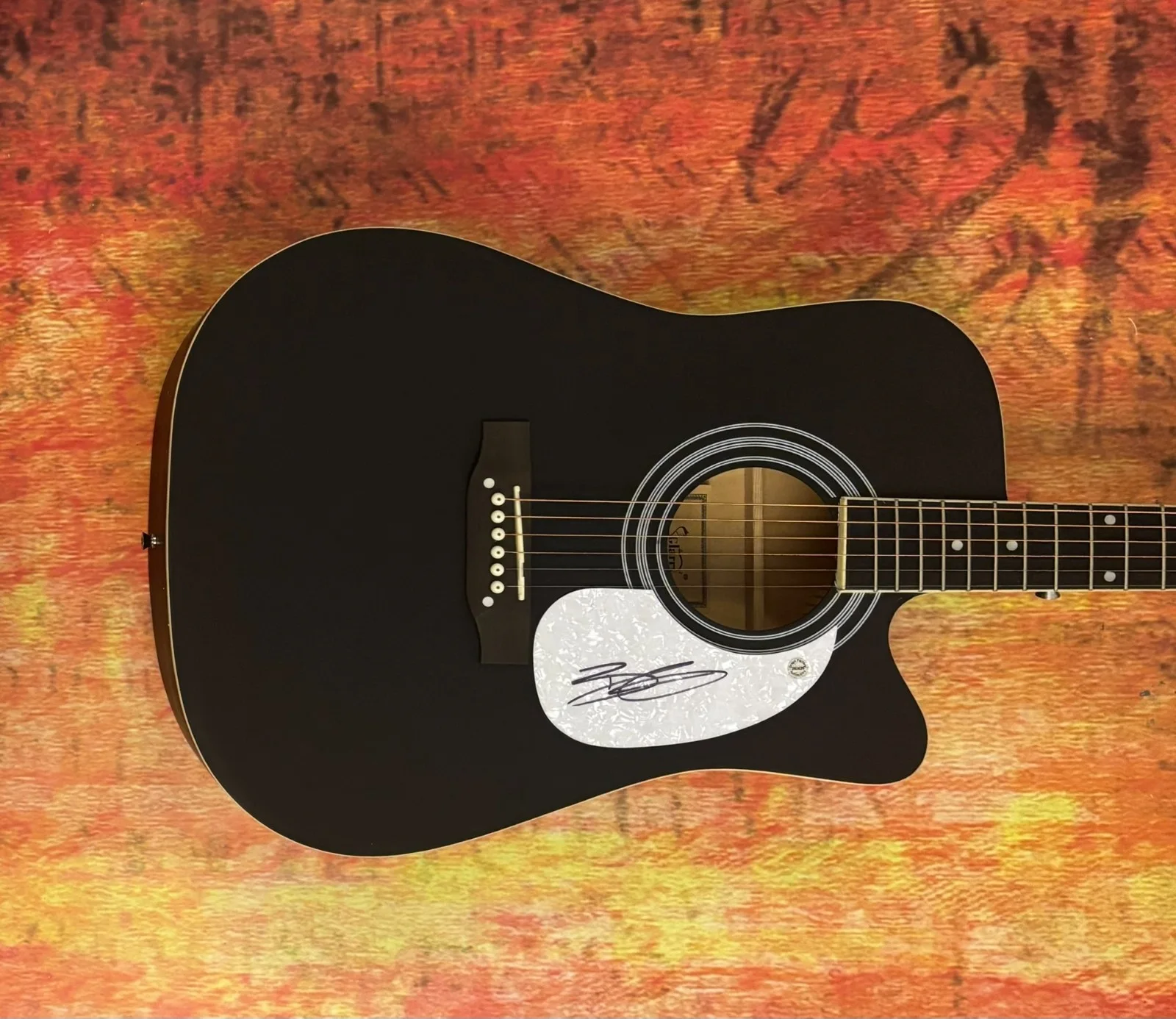 GFA Bottoms Up Star * BRANTLEY GILBERT * Signed 41" Acoustic Guitar COA, изображение 2