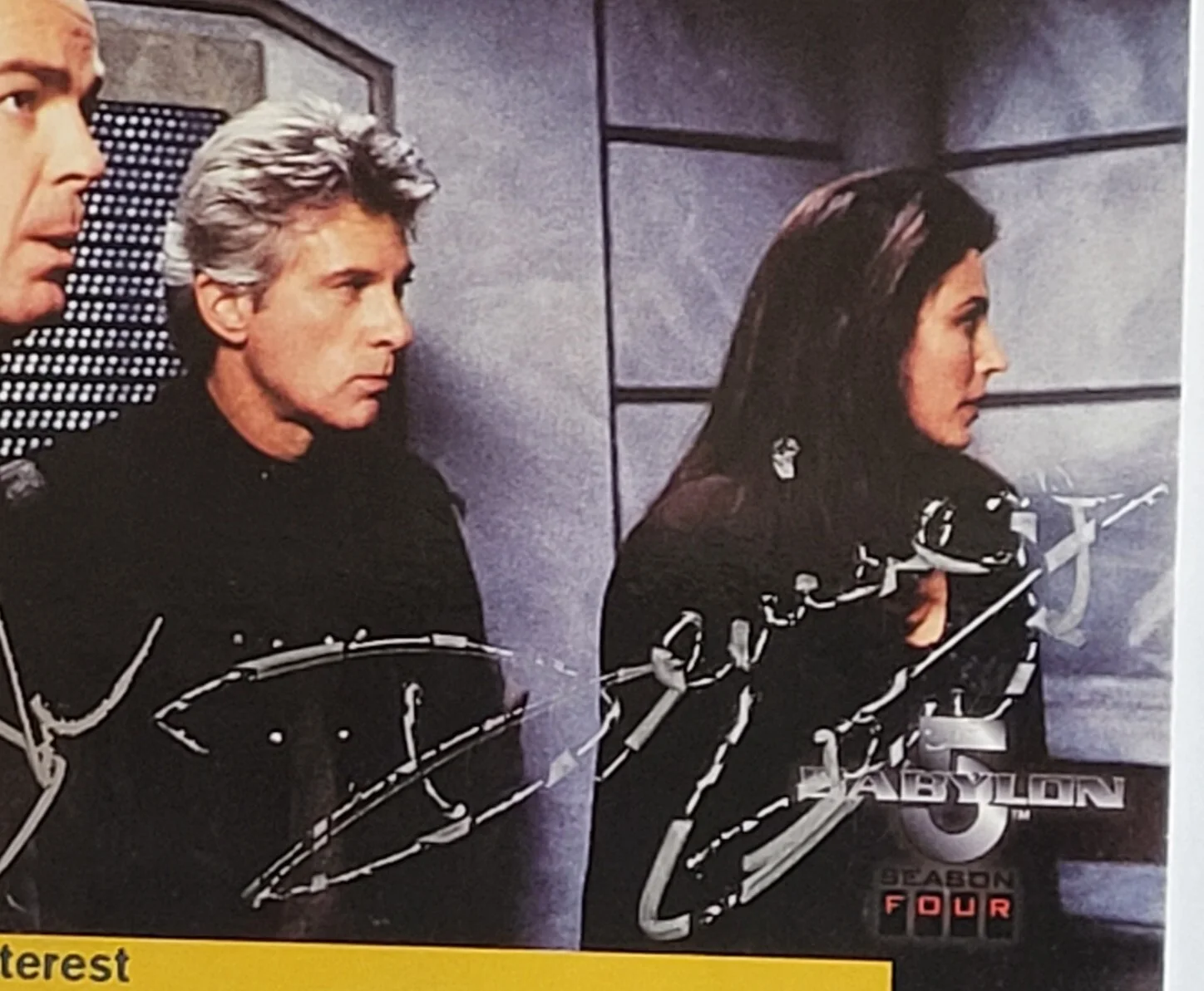 Jerry Doyle — 2x Signed 1998 Skybox Card Jerry Doyle & Denise Gentile Babylon 5 Garibaldi, изображение 3