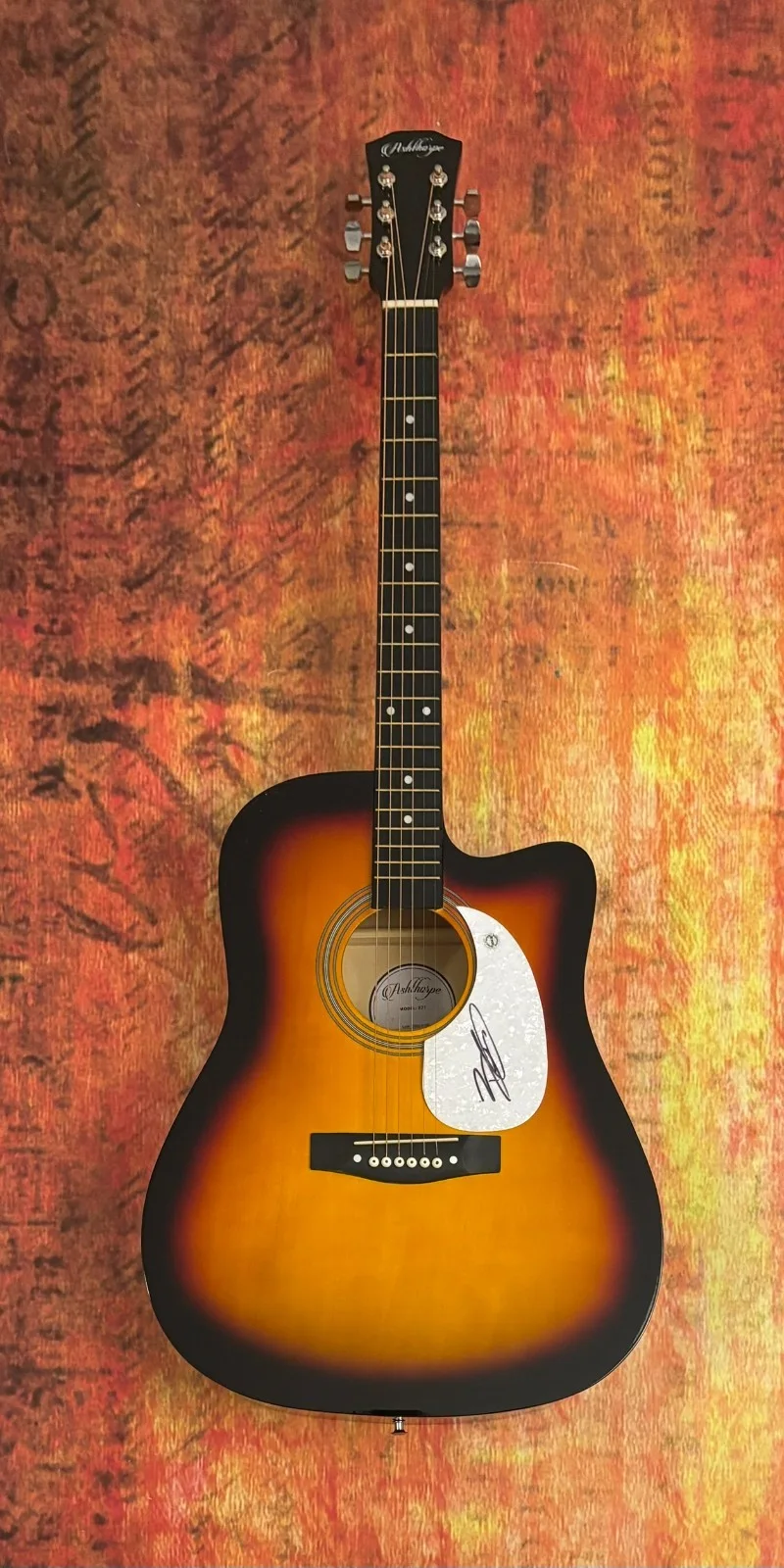 GFA Bottoms Up Star * BRANTLEY GILBERT * Signed 41" Acoustic Guitar COA, image 2