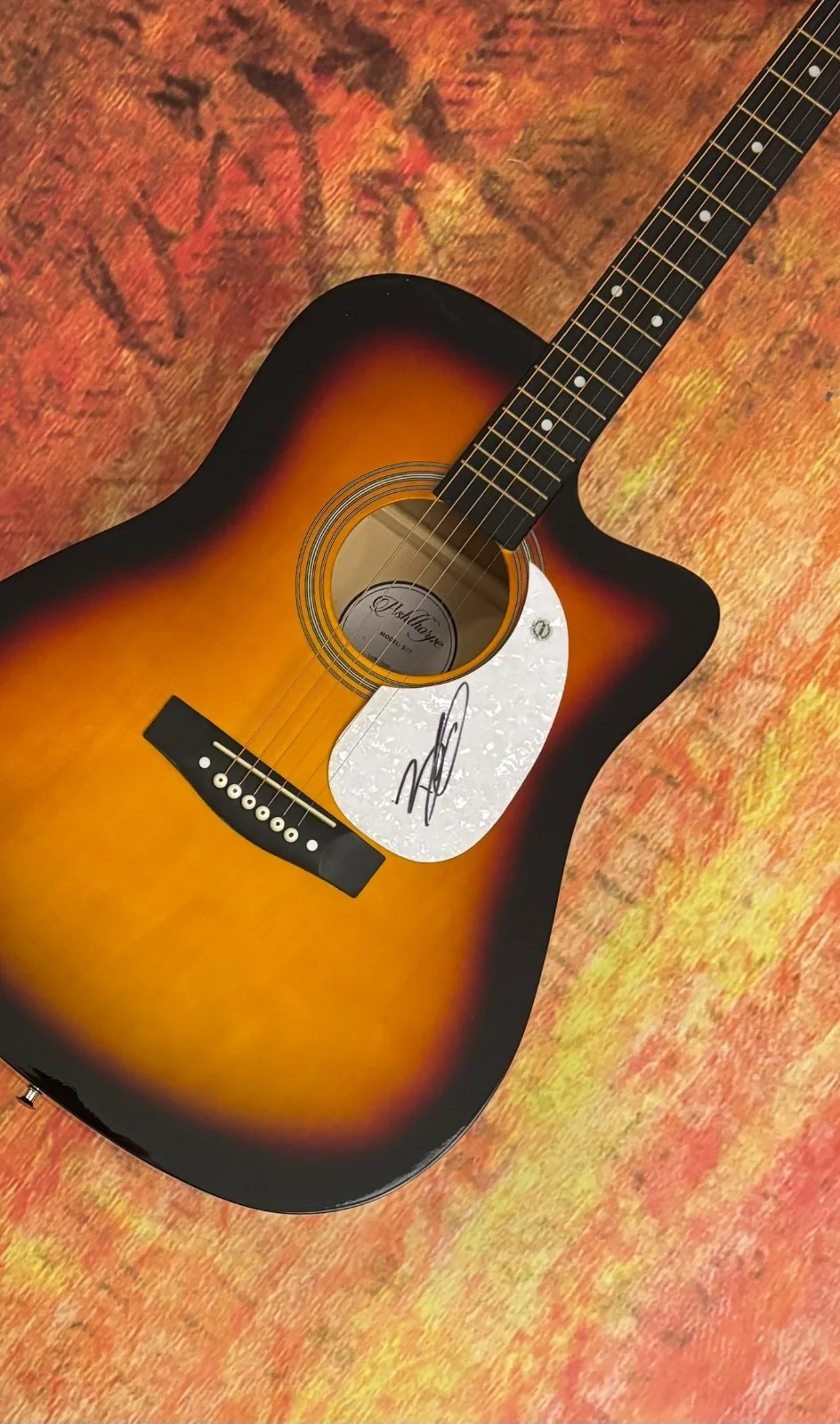 GFA Bottoms Up Star * BRANTLEY GILBERT * Signed 41" Acoustic Guitar COA, image 3