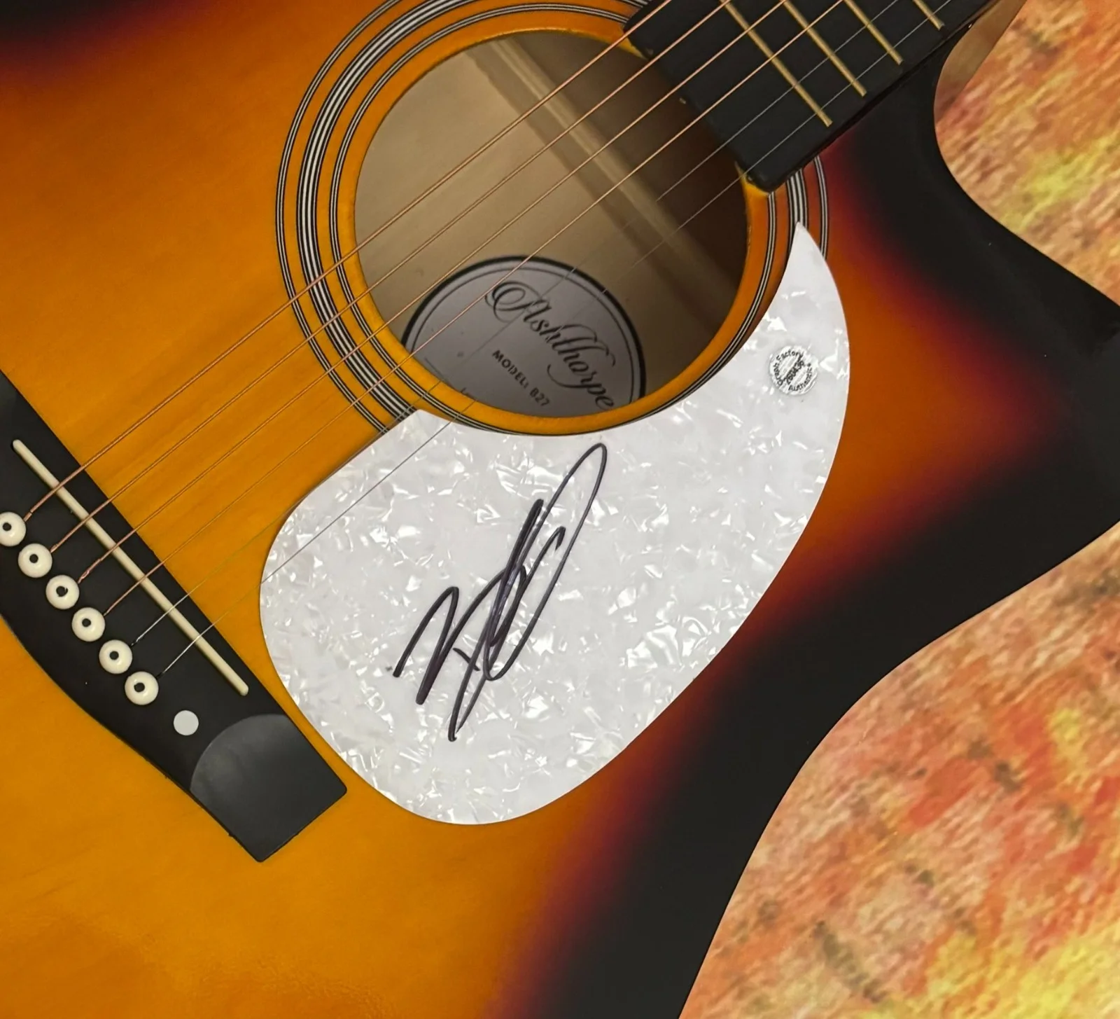 GFA Bottoms Up Star * BRANTLEY GILBERT * Signed 41" Acoustic Guitar COA, image 5