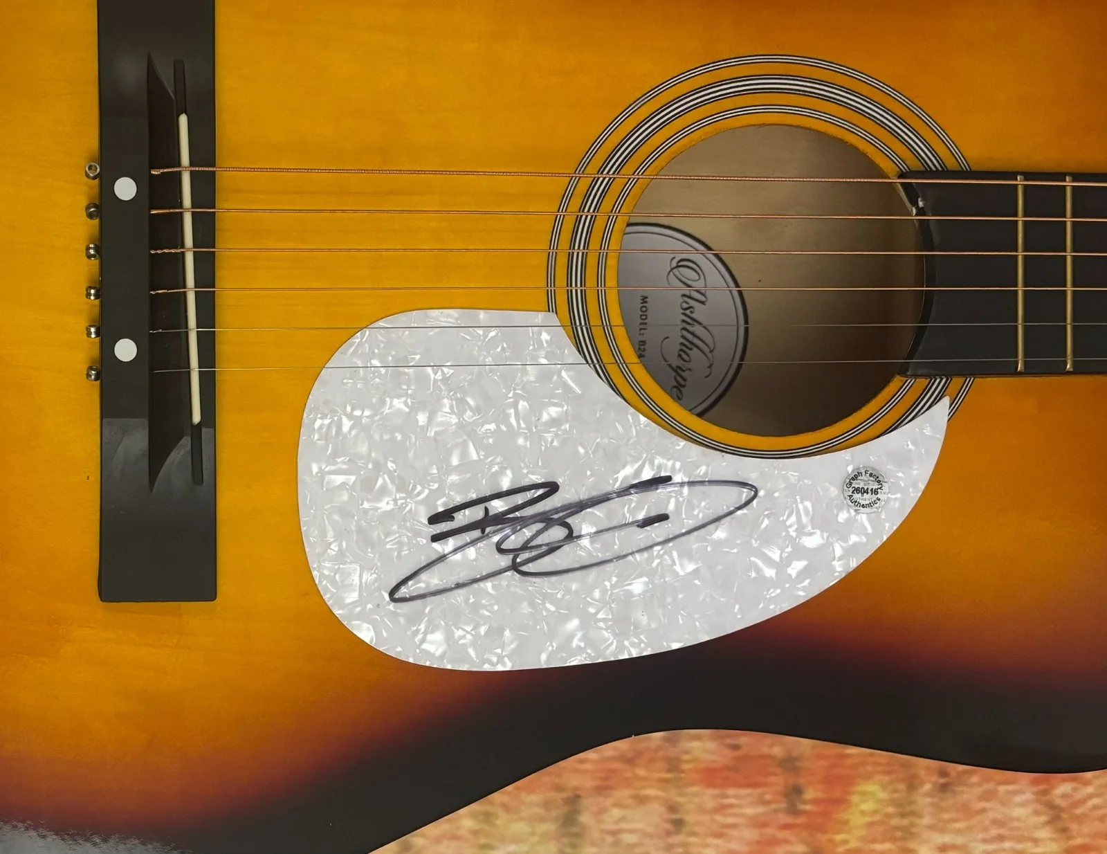 GFA Bottoms Up Country Star * BRANTLEY GILBERT * Signed Acoustic Guitar COA, image 5