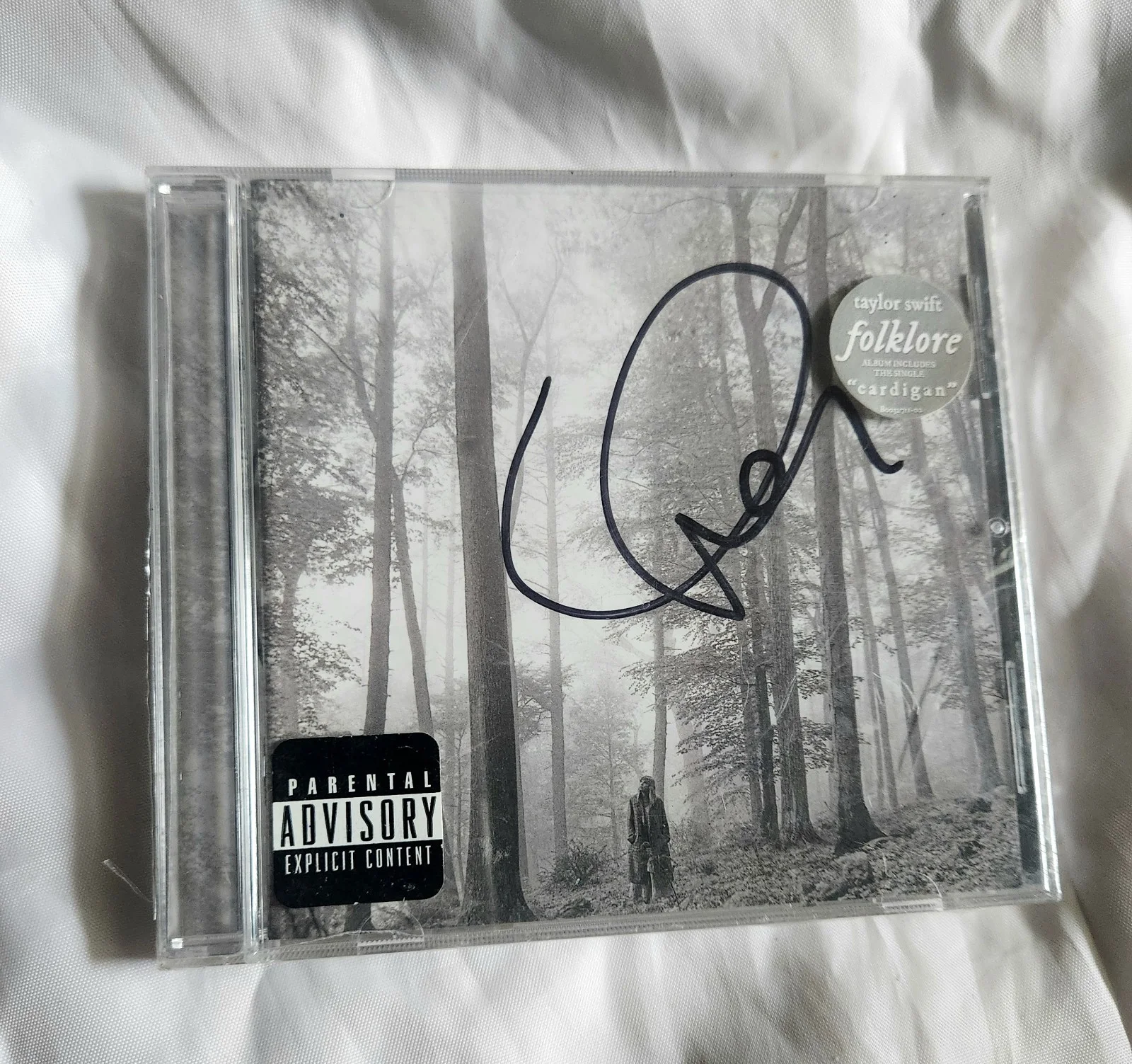 Taylor Swift Signed Folklore CD Autographed In The Trees Edition SEALED New, image 3