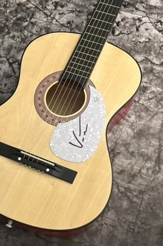 GFA Hell is a Dance Floor Star * VINCENT MASON * Signed Acoustic Guitar COA, image 3