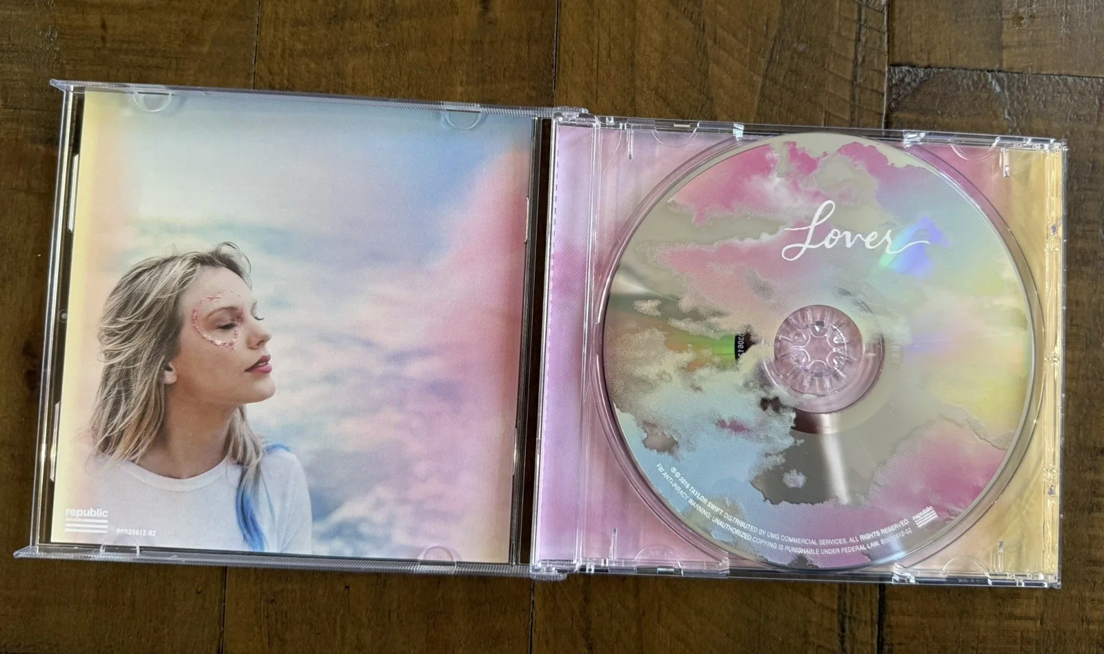 Signed Taylor Swift Lover CD, image 2