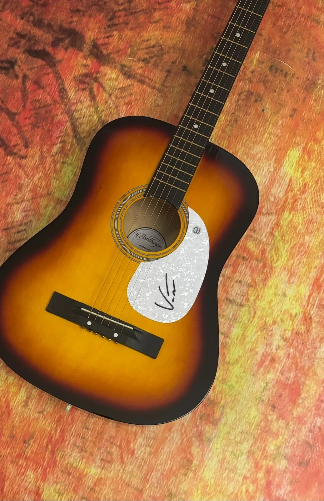 GFA Hell is a Dance Floor Star * VINCENT MASON * Signed Acoustic Guitar COA, изображение 3