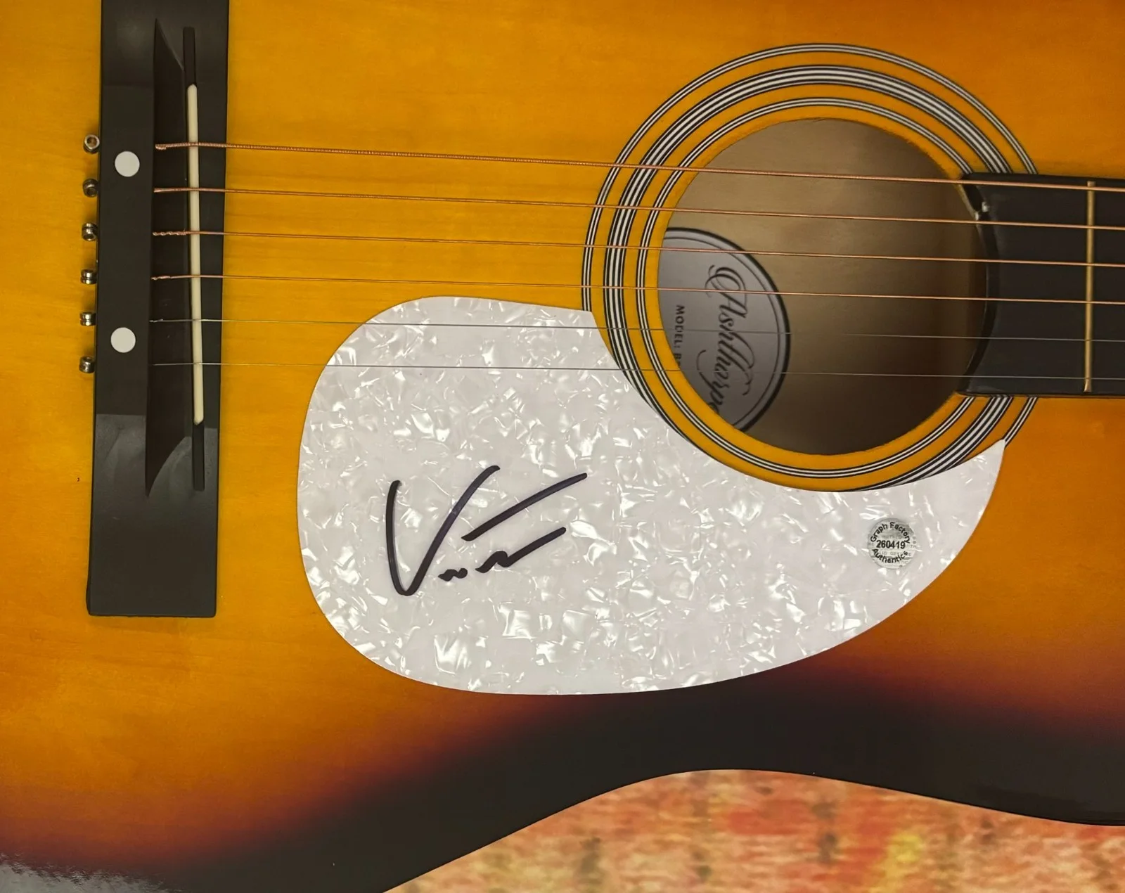GFA Hell is a Dance Floor Star * VINCENT MASON * Signed Acoustic Guitar COA, изображение 5