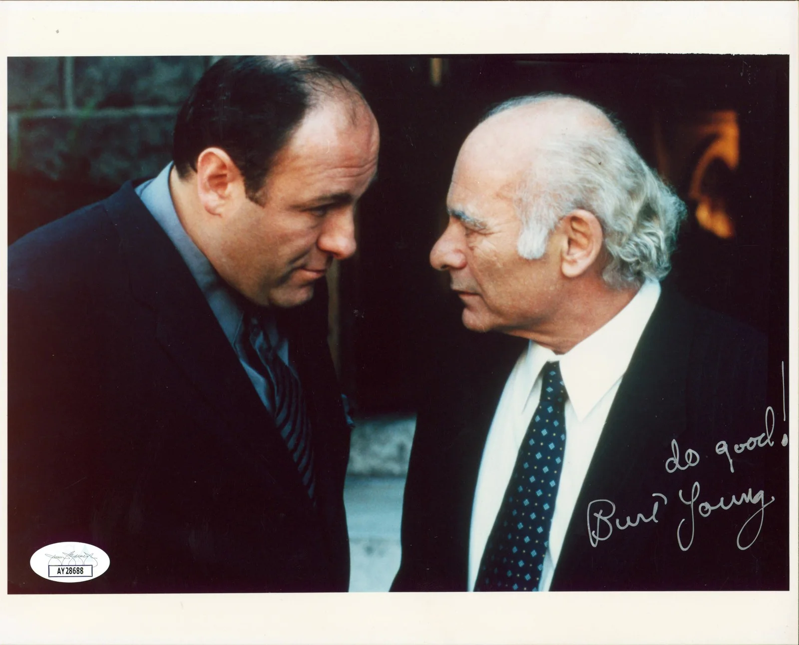 Burt Young — Burt Young The Sopranos "Do Good!" Authentic Signed 8x10 Photo JSA #AY28688