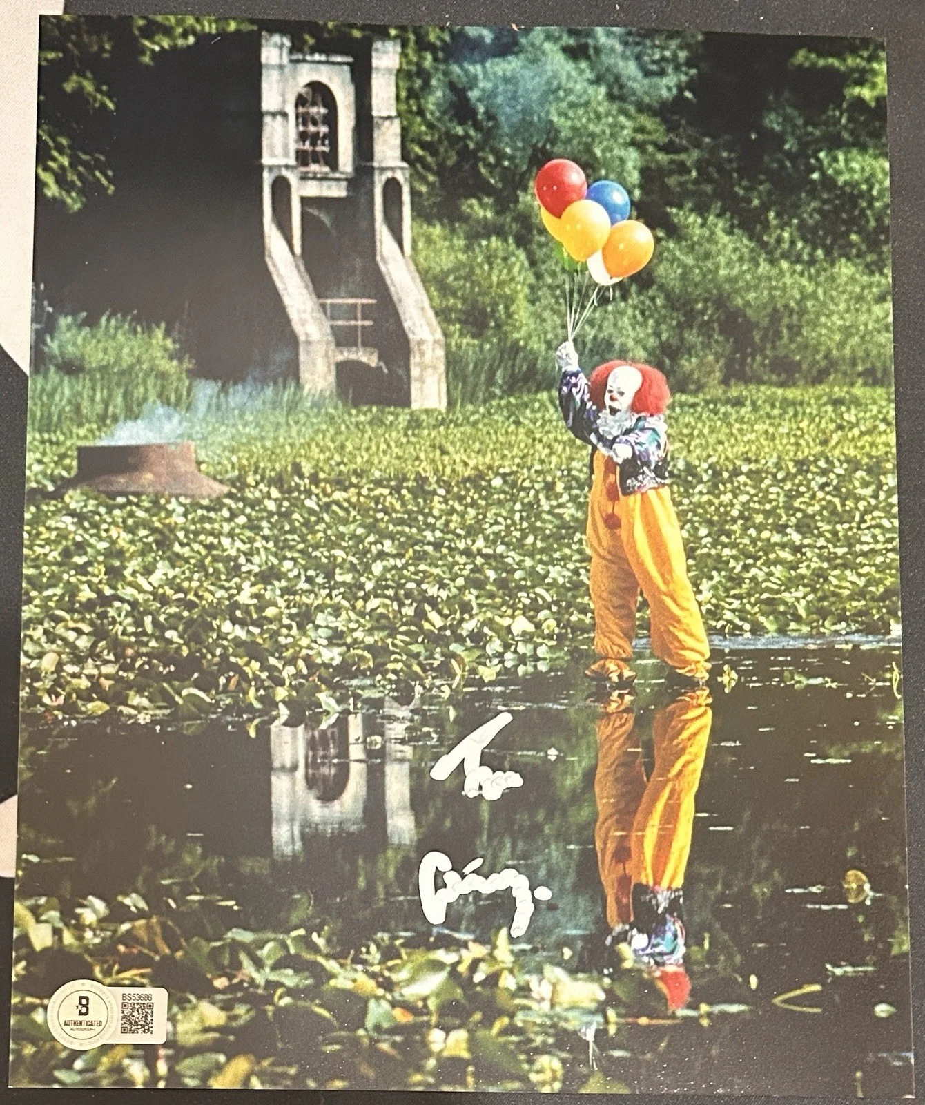 Tim Curry — Tim Curry Signed 8x10 Photo. Beckett COA. Pennywise 1990. Stephen Kings IT. A73