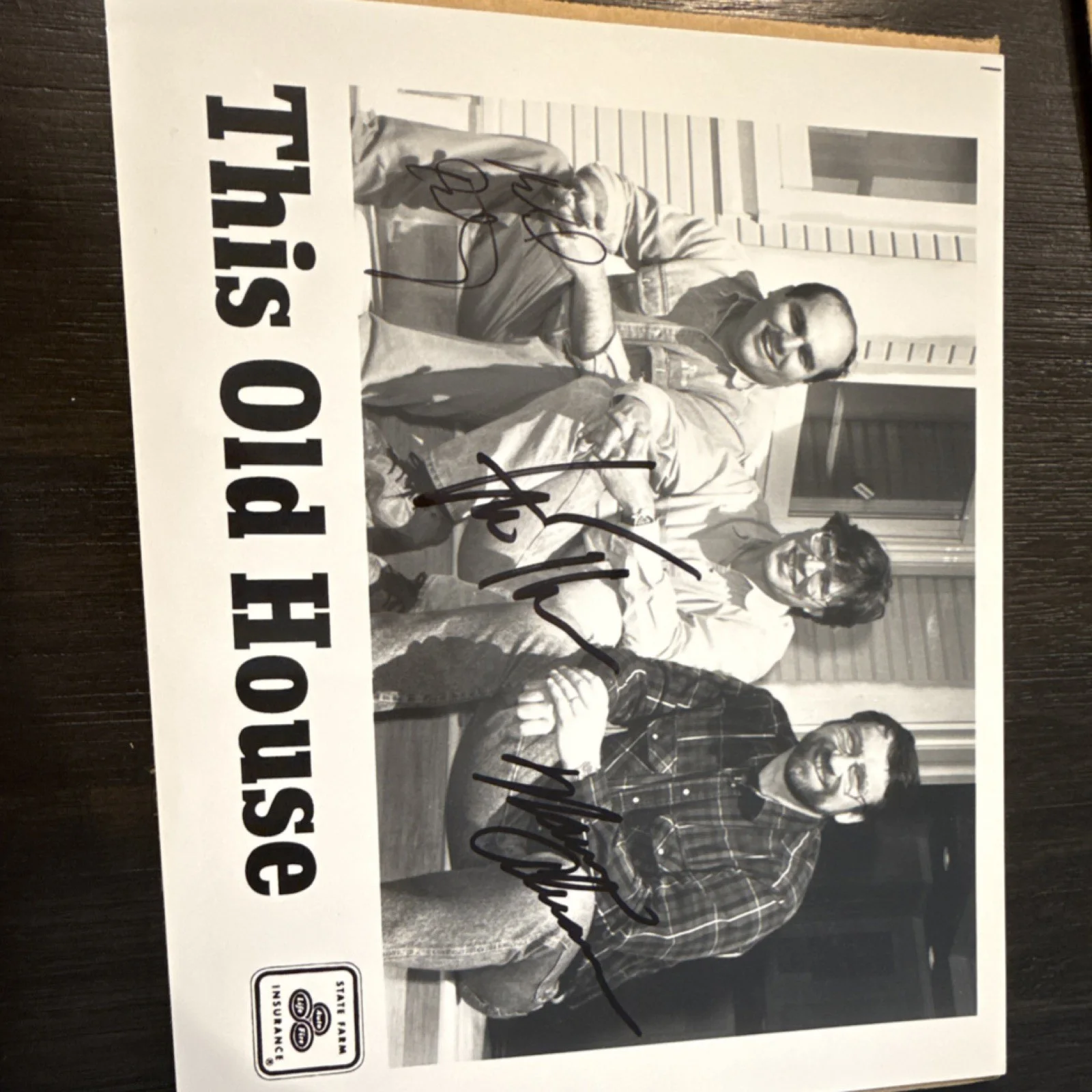 This Old House Original Signed Black & White Photo w/ 3 Signatures TV, изображение 5