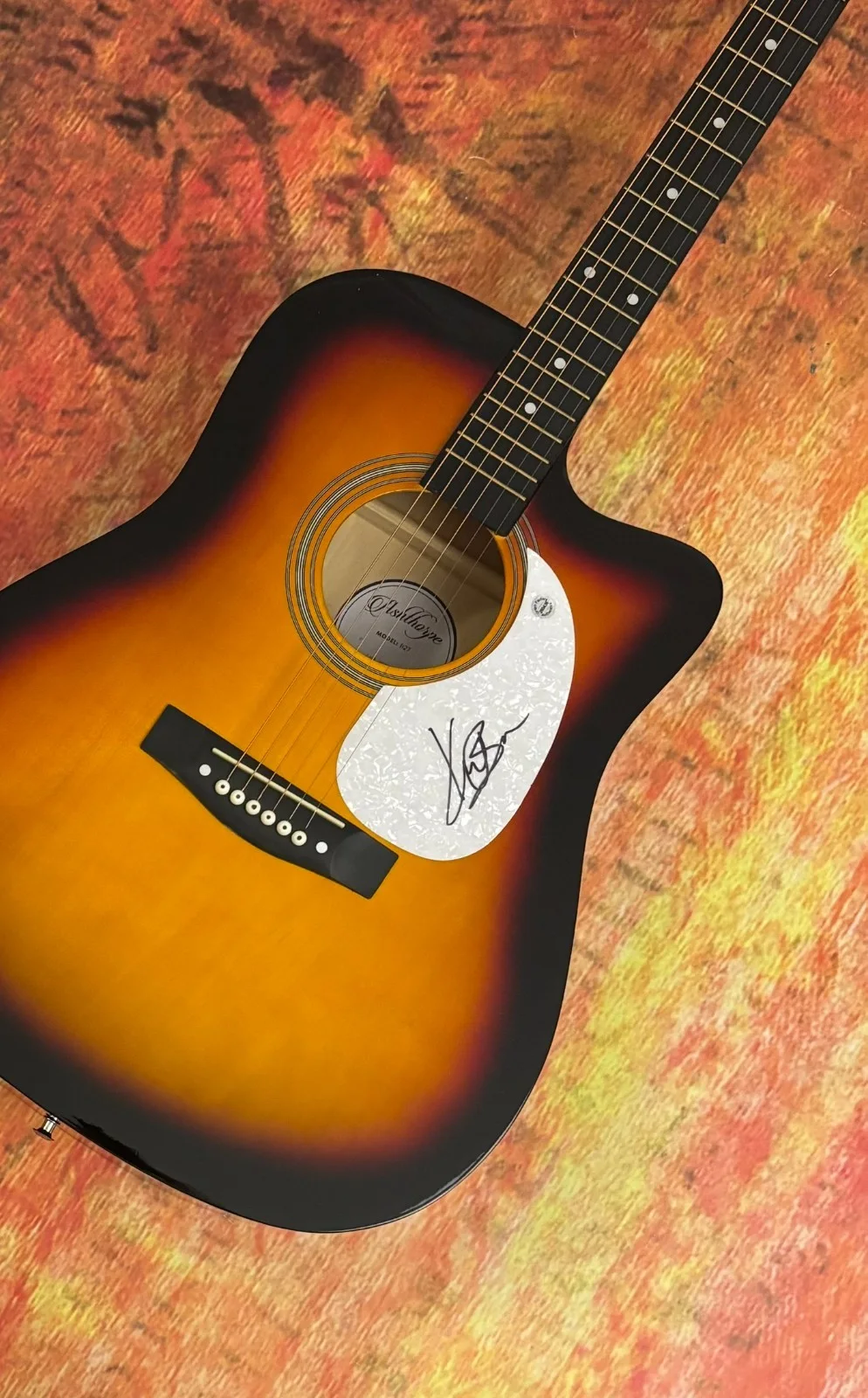 GFA Miles On It Country Star * KANE BROWN * Signed 41" Acoustic Guitar COA, image 3