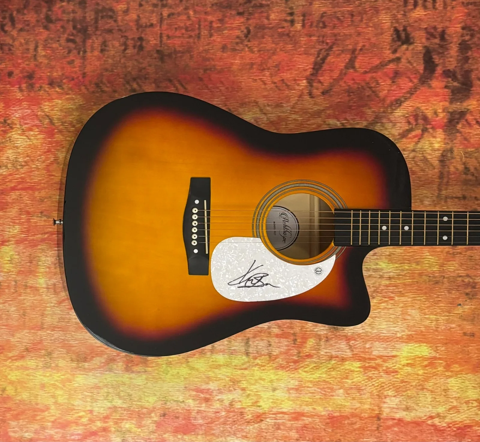 GFA Miles On It Country Star * KANE BROWN * Signed 41" Acoustic Guitar COA, image 4