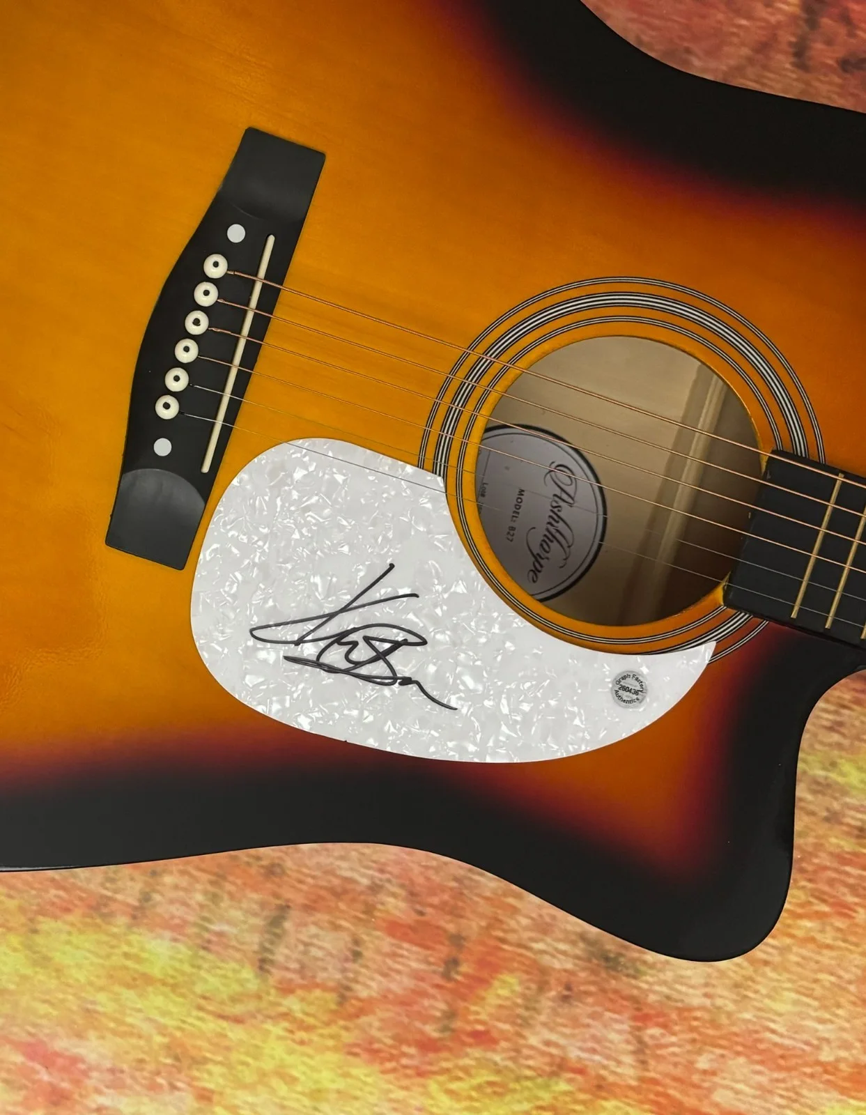 GFA Miles On It Country Star * KANE BROWN * Signed 41" Acoustic Guitar COA, image 5