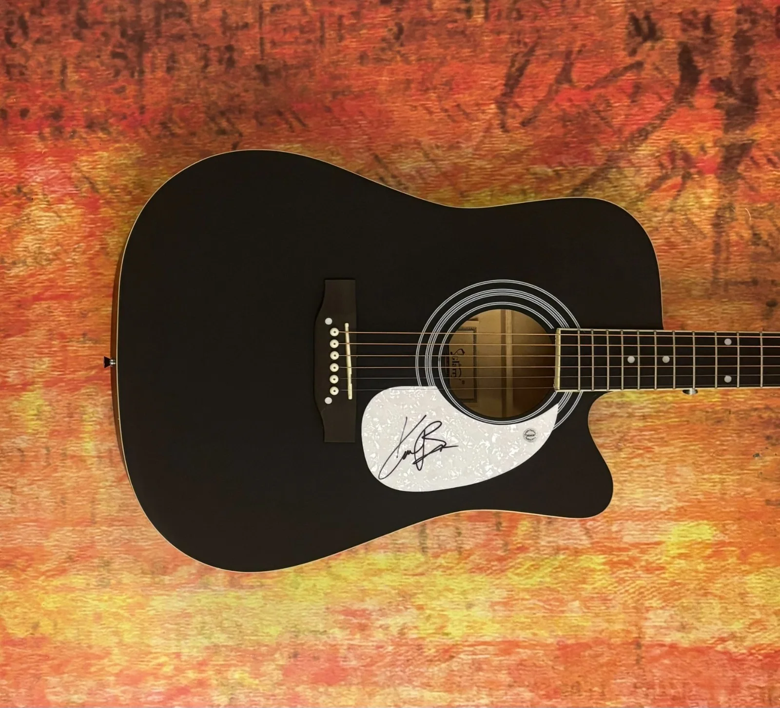 GFA Miles On It Country Star * KANE BROWN * Signed 41" Acoustic Guitar COA, image 2