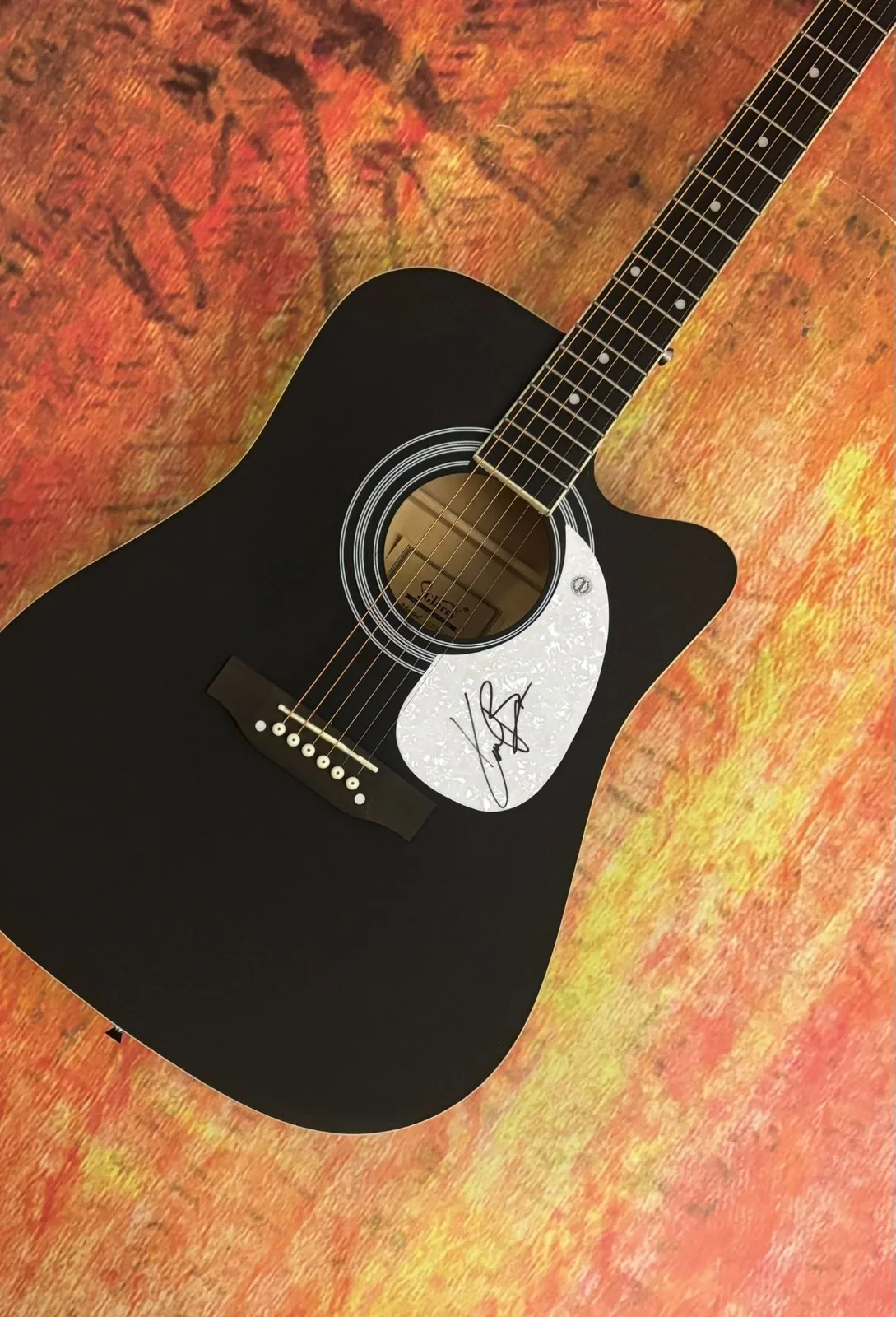 GFA Miles On It Country Star * KANE BROWN * Signed 41" Acoustic Guitar COA, image 4