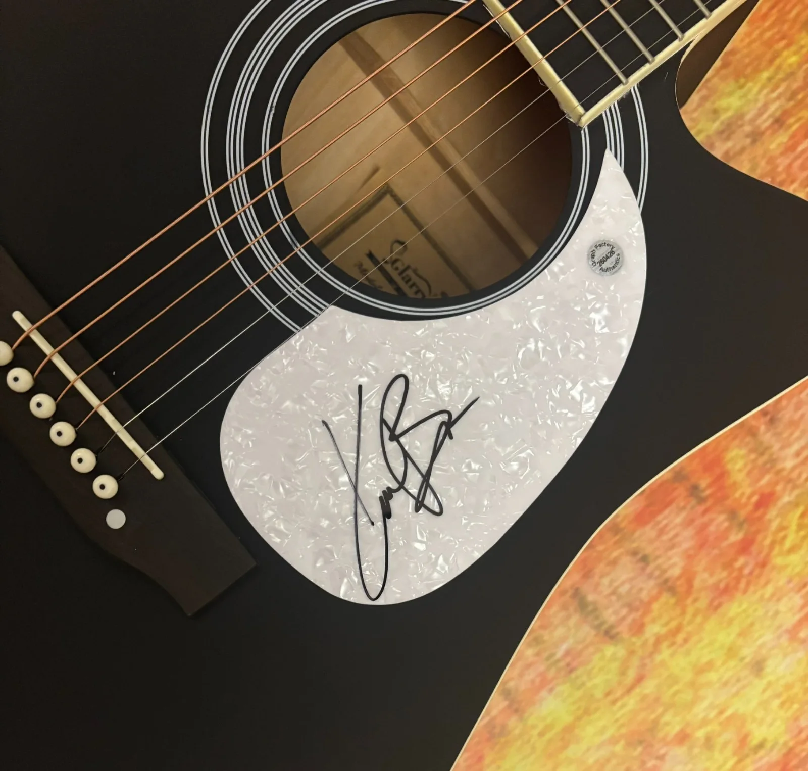 GFA Miles On It Country Star * KANE BROWN * Signed 41" Acoustic Guitar COA, image 5