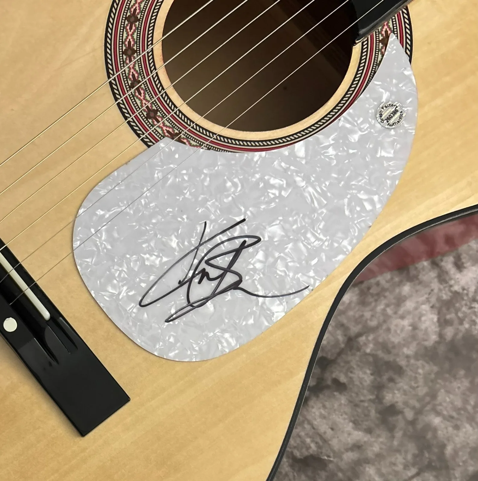 GFA Miles On It Country Star * KANE BROWN * Signed Acoustic Guitar COA, image 5