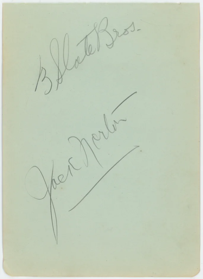 Sam Wolfe & Jack Slate Autographed Signed Album Page AMCo COA 25039, изображение 2